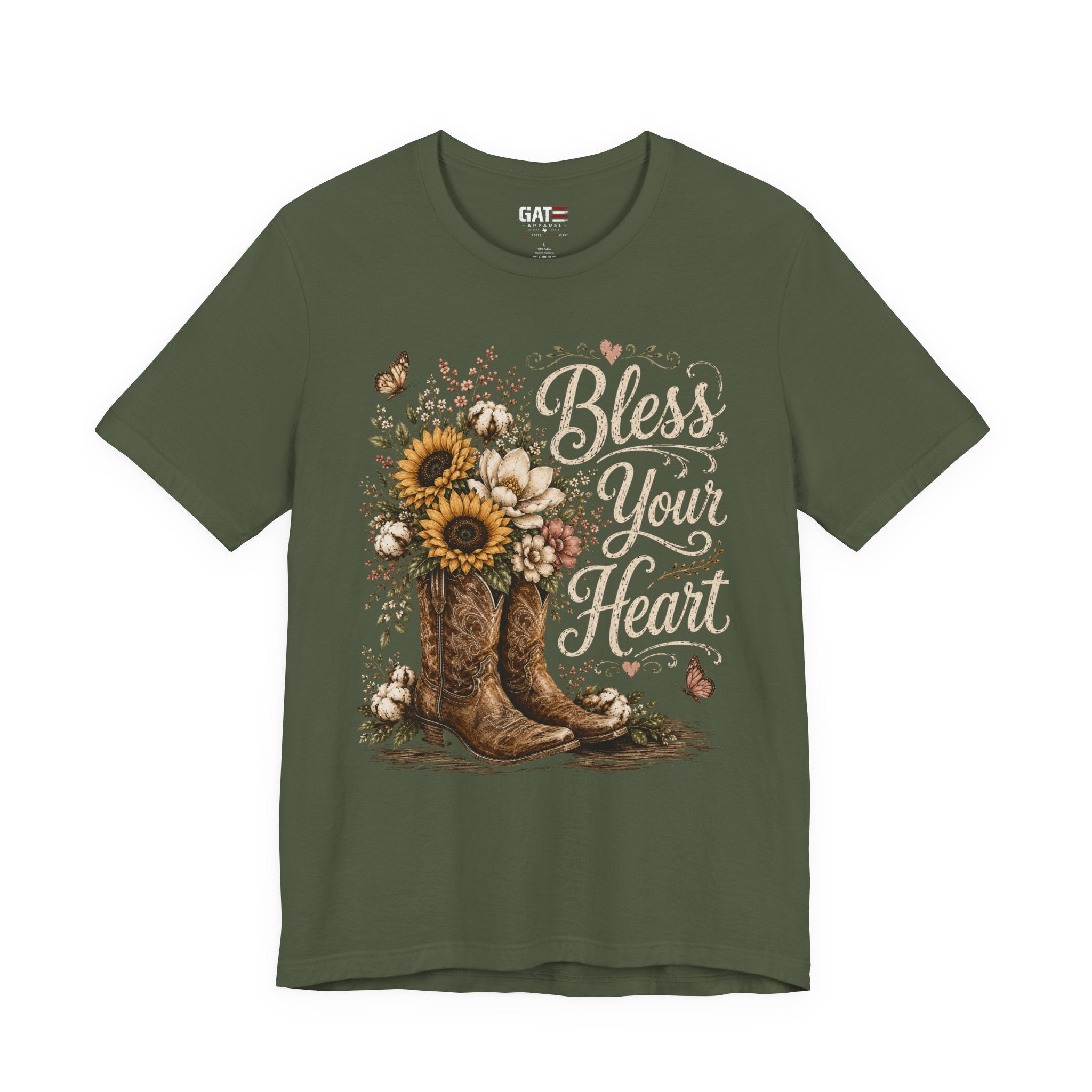 Funny Southern Shirt, Bless Your Heart Tee, Southern Humor Graphic Tee, Magnolia Floral Shirt, Country Girl Gift, Farmhouse Style Tee