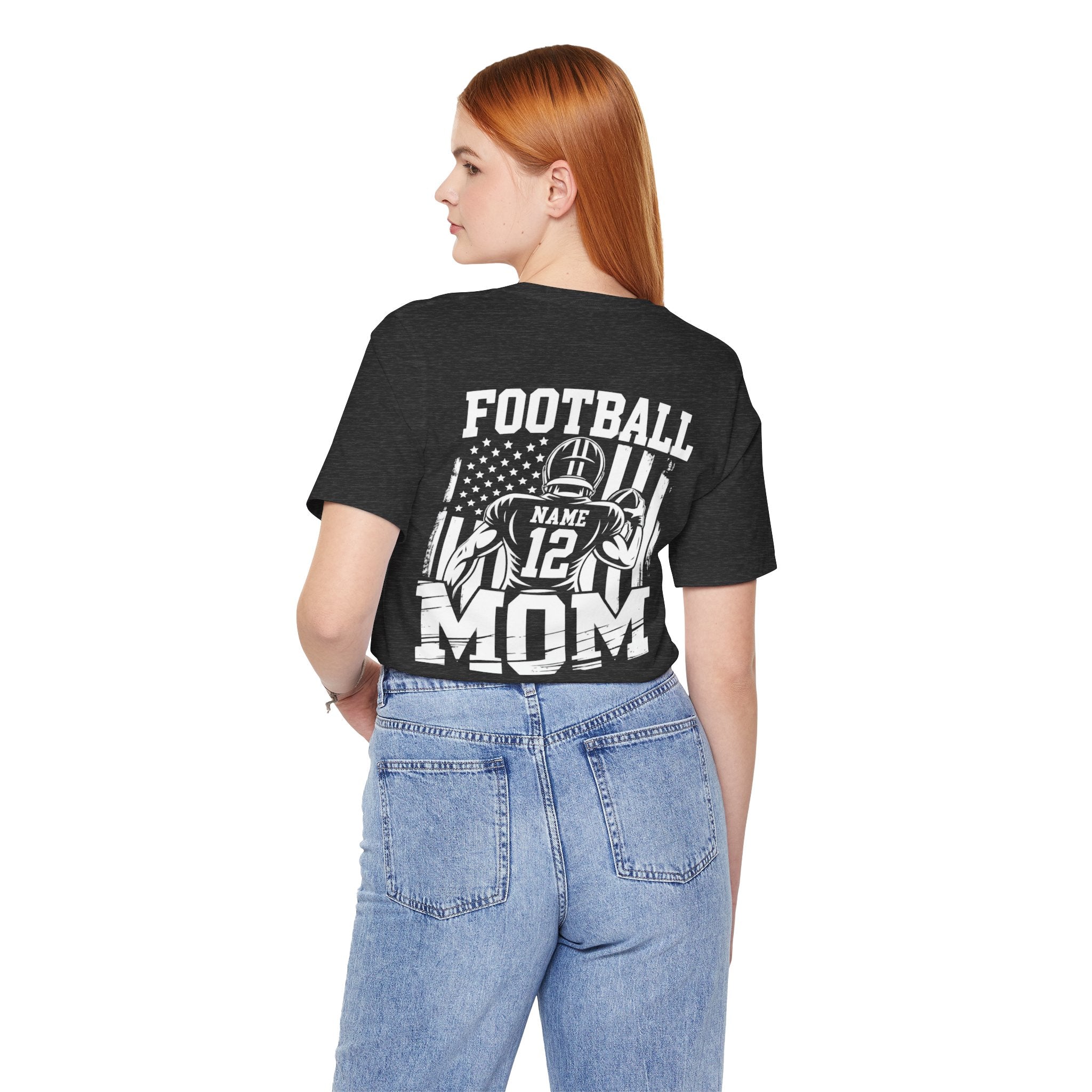 Football Mom Personalized Shirt Custom Player Name Number Game Day Tee