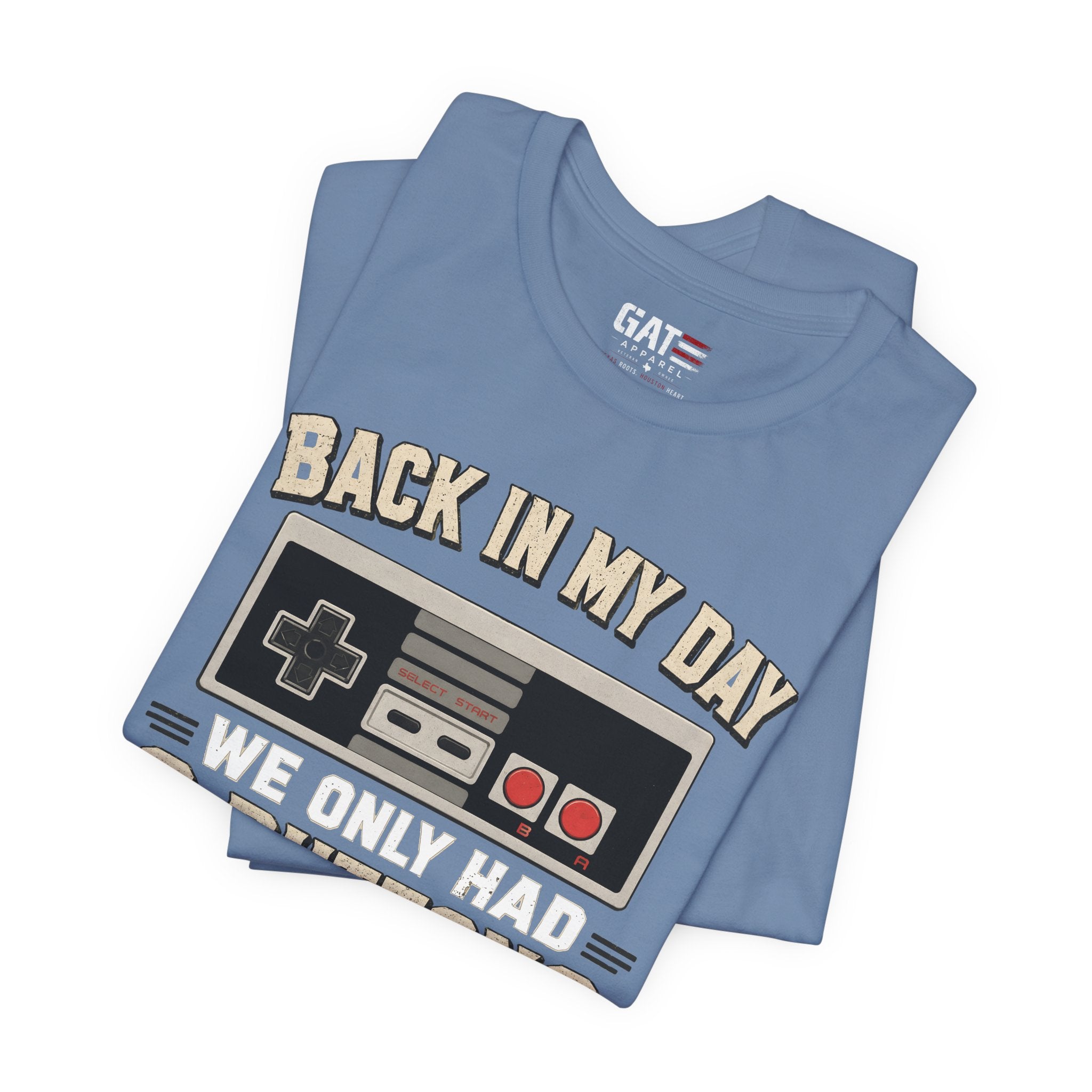 Retro Gamer Shirt, Back In My Day We Only Had 2 Buttons, Vintage Gaming T Shirt, Old School Video Game Tee, Gamer Dad Gift, Nerd Shirt