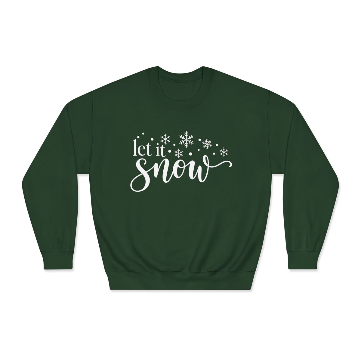Let It Snow Crewneck Sweatshirt - product mockup view 1
