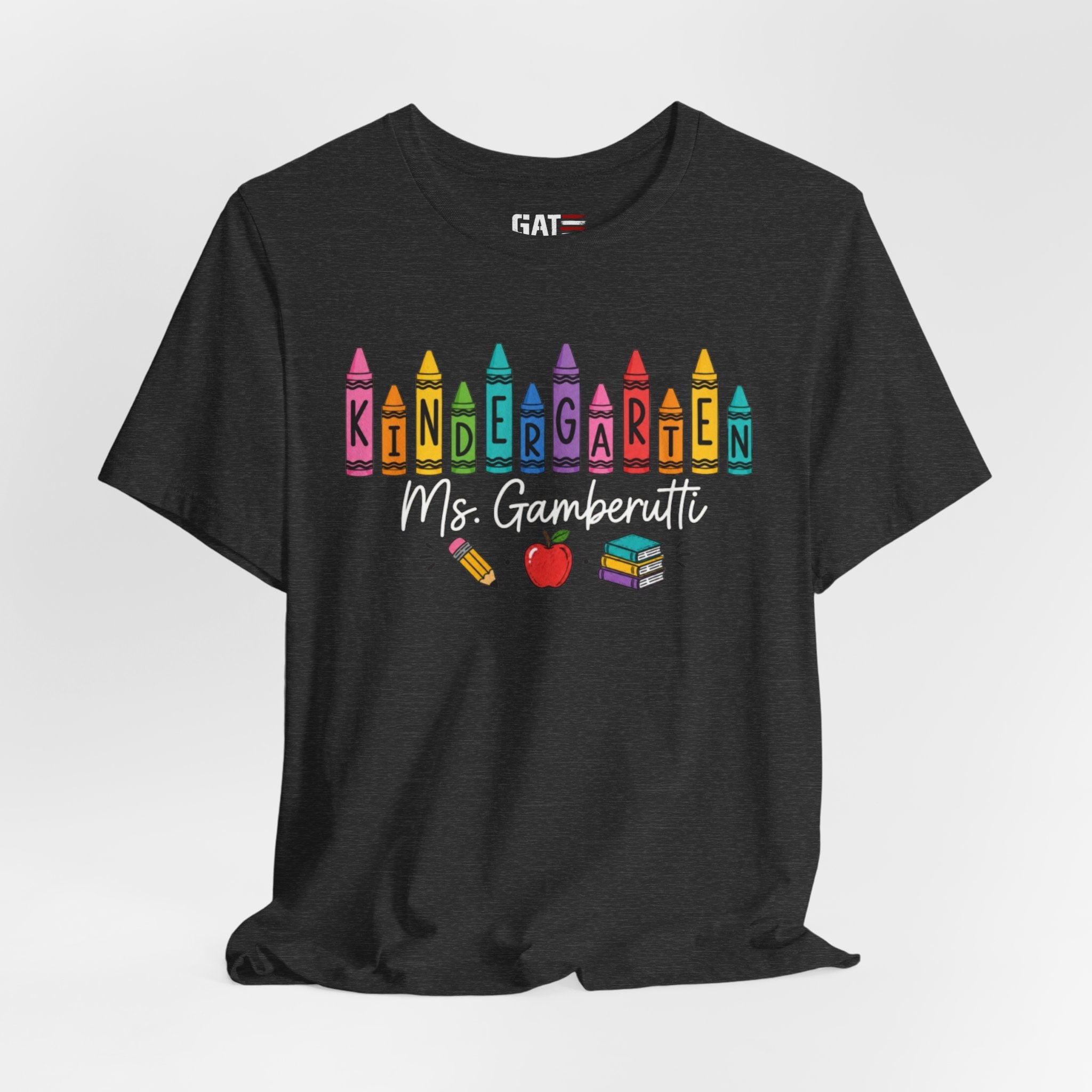 Customize Grade Level and Name Teacher Crayon Shirt