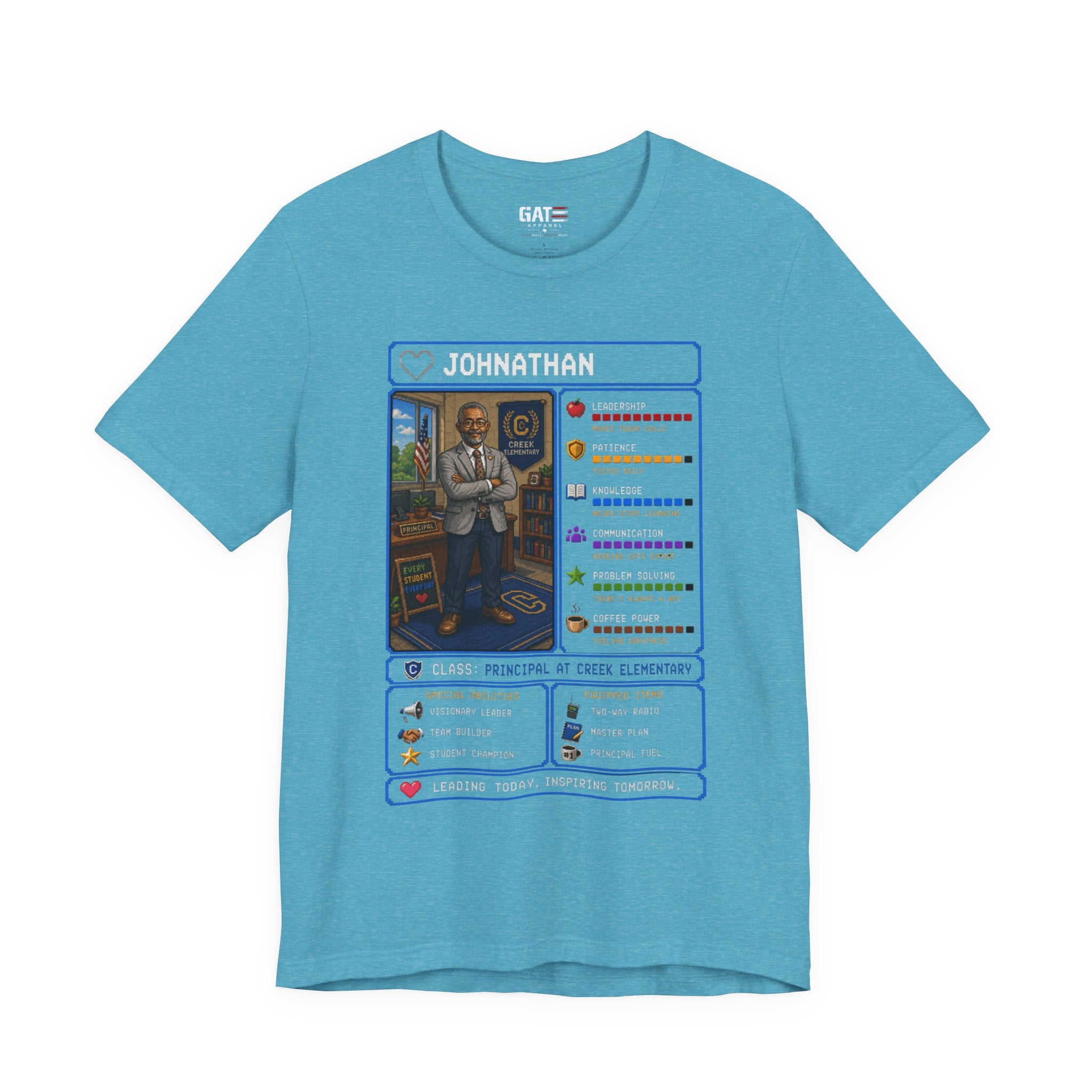 Custom Principal RPG Character Shirt | Personalized School Administrator Gift