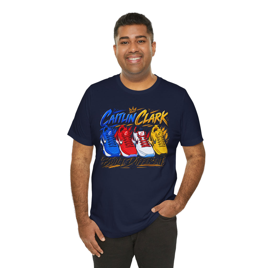 Caitlin Clark Built Different Sneaker Shirt | Indiana Fever Tee