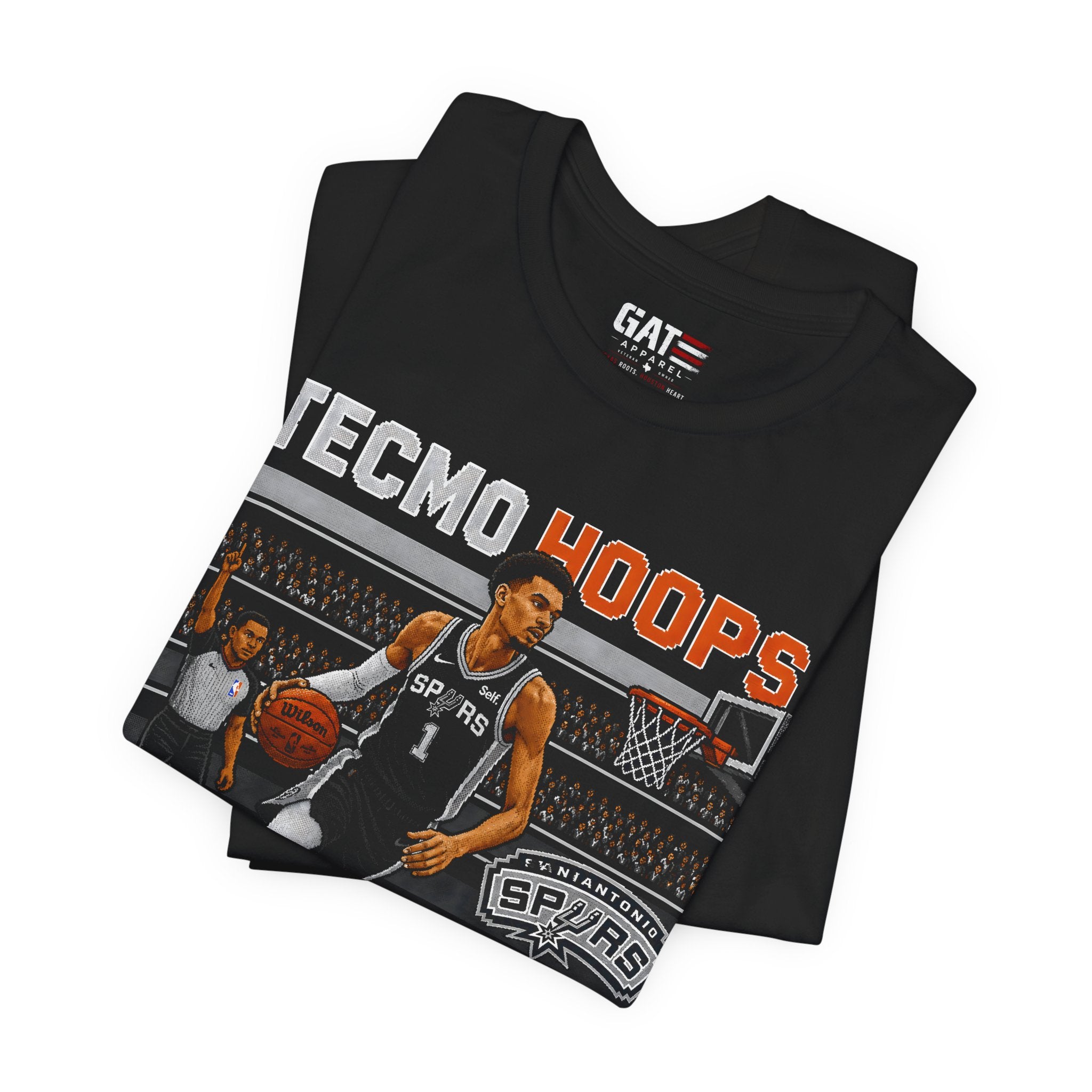 Tecmo Hoops Victor Wembanyama Spurs T-Shirt | The Future Is Now basketball tee