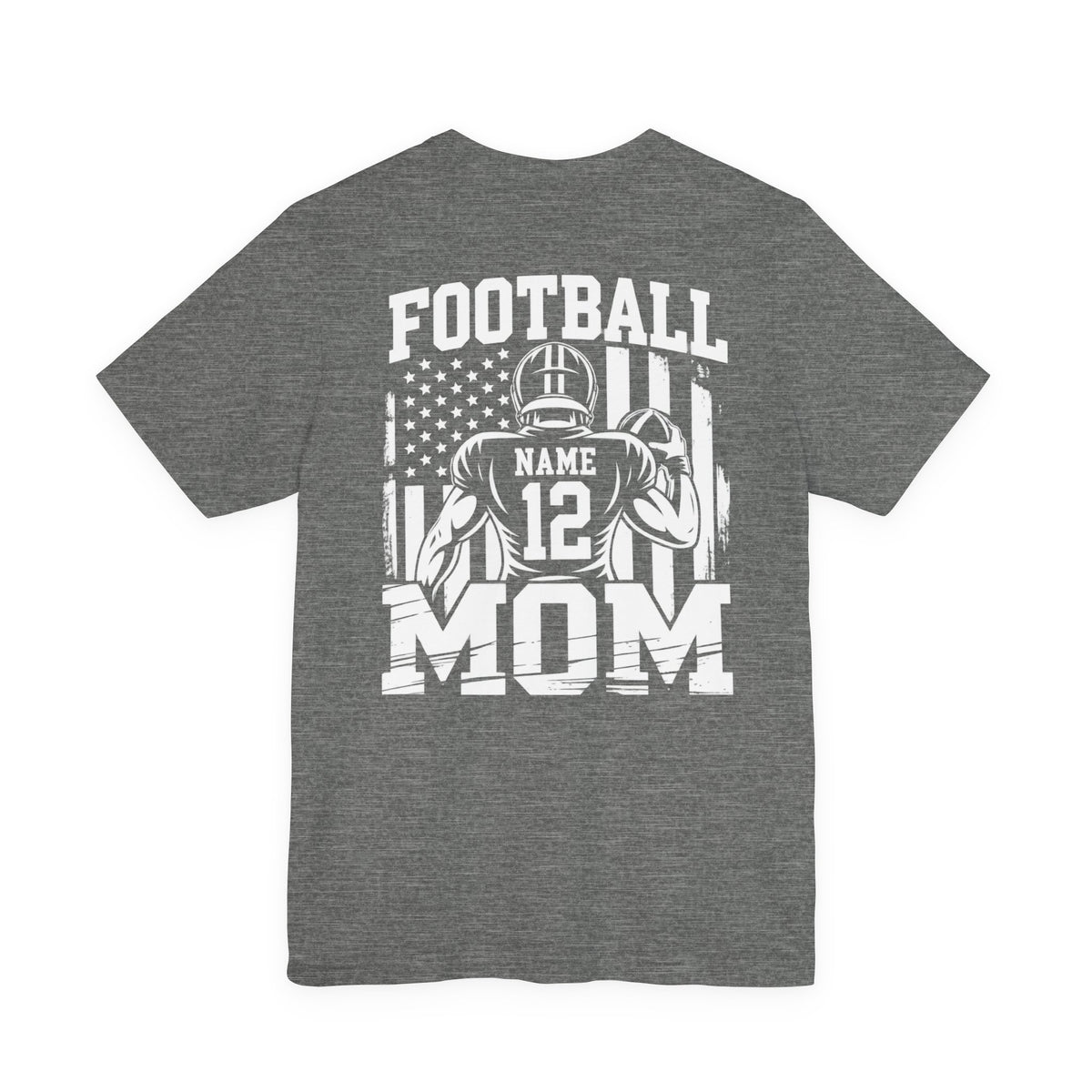 Personalized Football Mom Shirt | Name & Number Tee Style 7