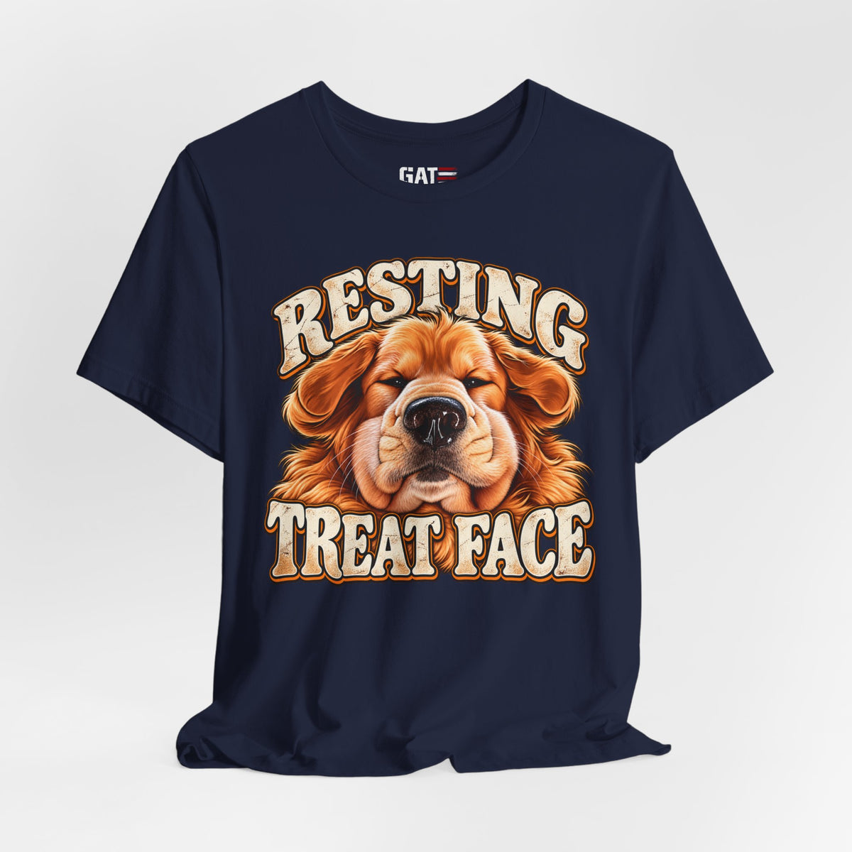Resting Treat Face Dog T-Shirt — Funny Puppy Graphic Tee for Dog Lovers