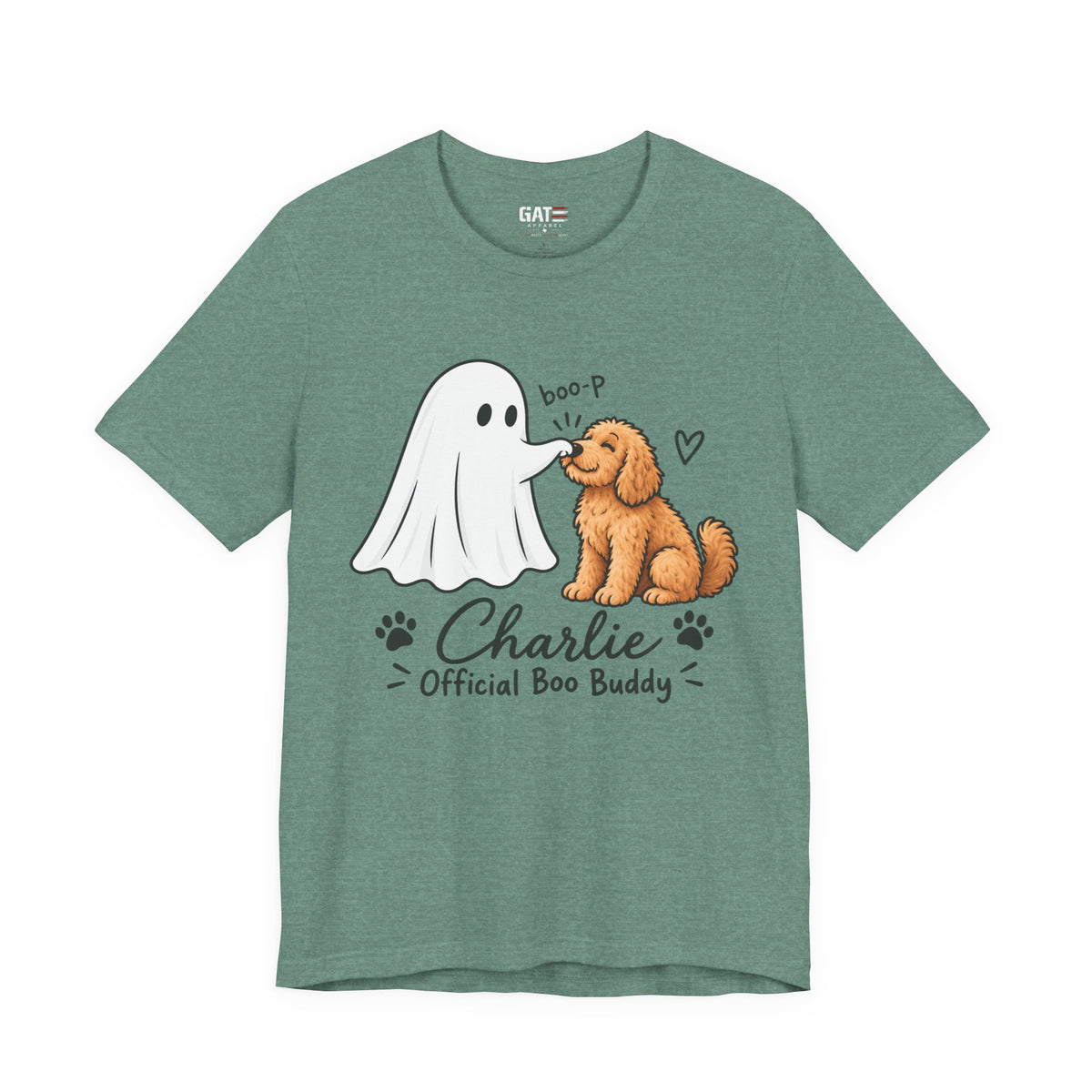Personalized Ghost Boop Dog Shirt – Custom Pet Photo Halloween Tee