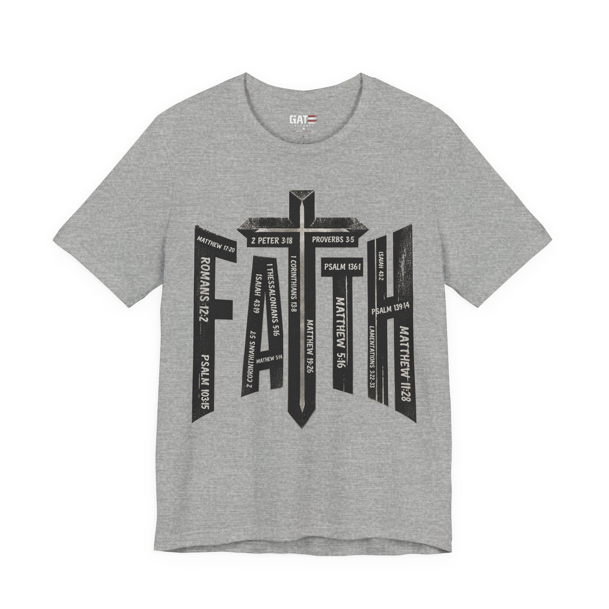 Faith Cross T-Shirt – Bible Verse Reference Graphic Tee
