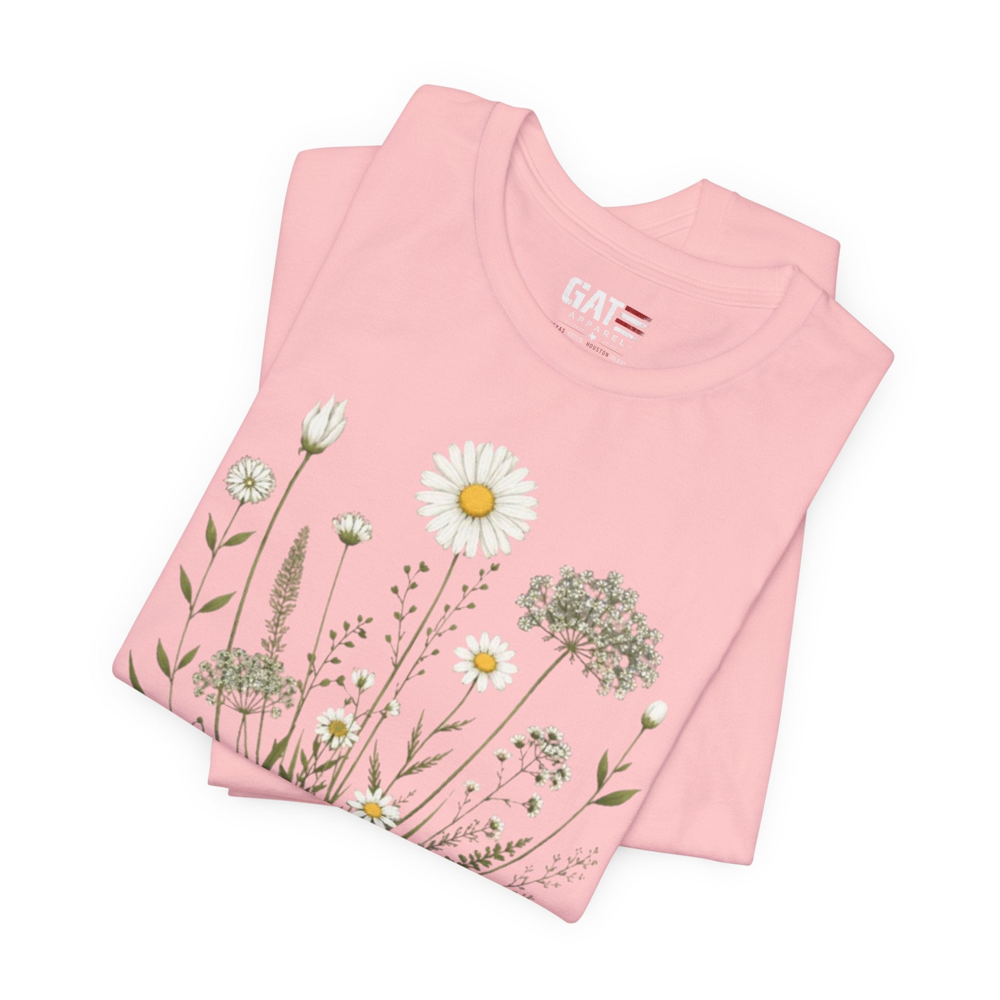 Floral 'Grow Positive Thoughts' T‑Shirt