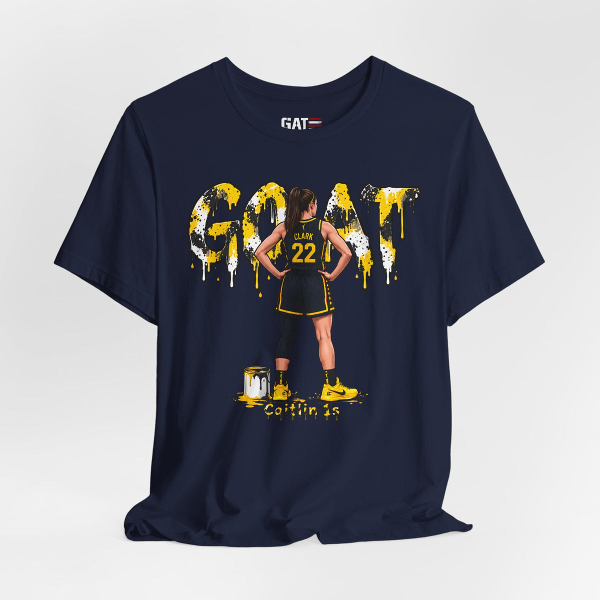 Caitlin Clark Caitlin 1s GOAT Yellow Sneaker Shirt