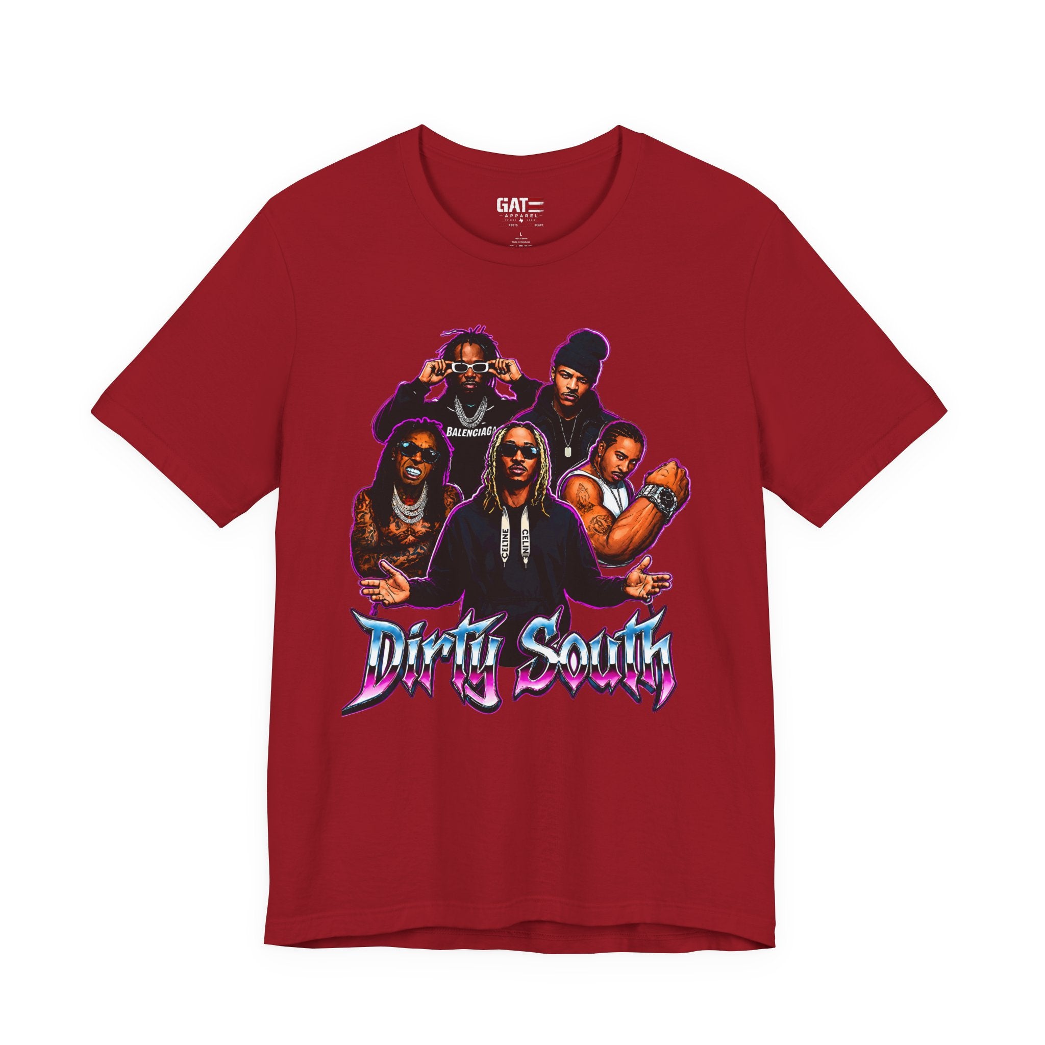 T-Shirt — 'Dripin South' Retro Hip-Hop Crew Graphic Tee