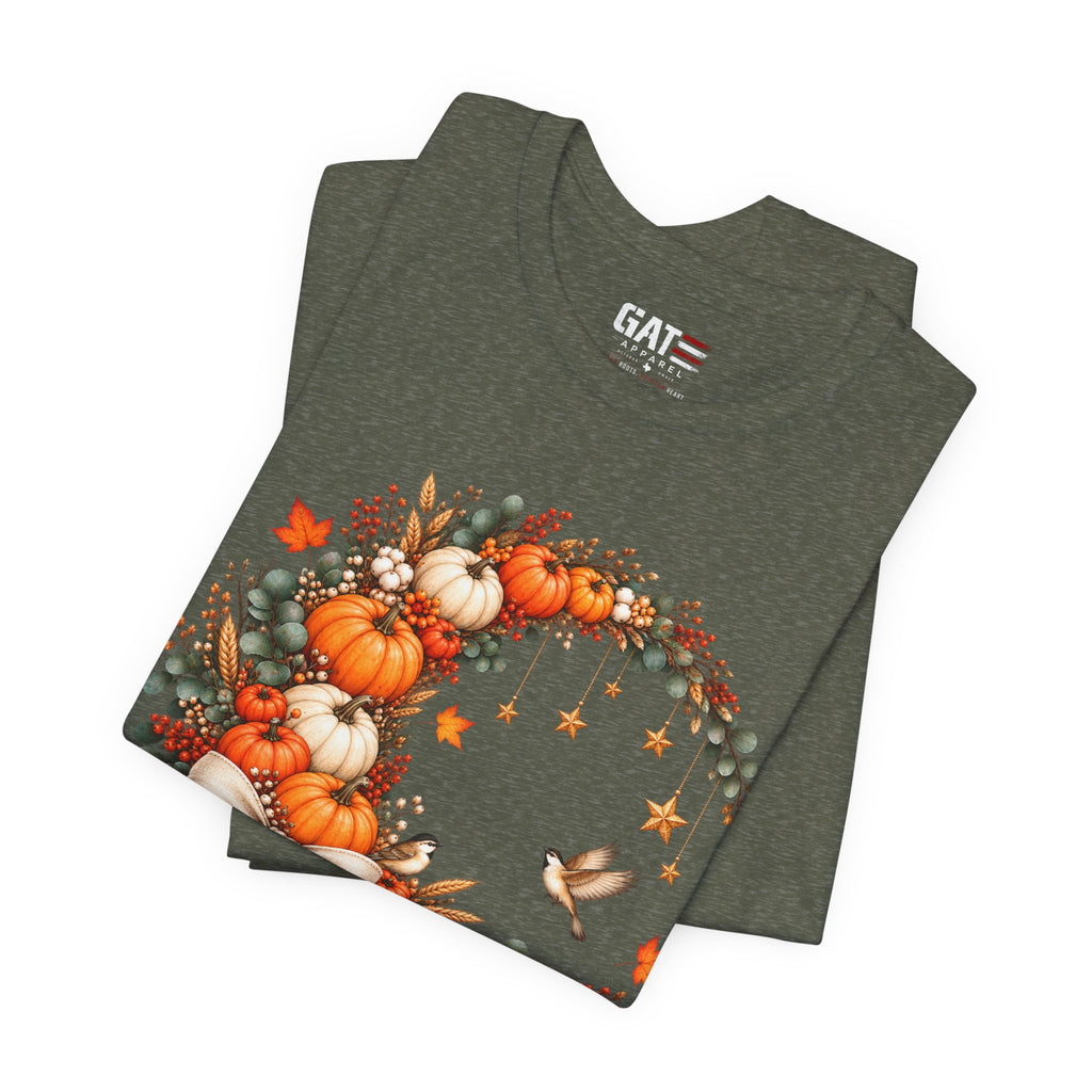 Autumn Pumpkin Wreath Tee