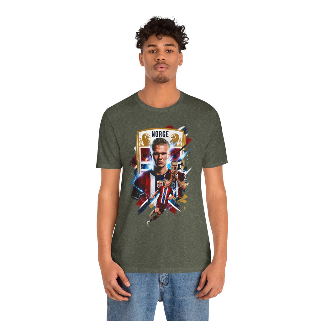 Erling Haaland|Norwegian Soccer|Patriotic Football Graphic T-Shirt