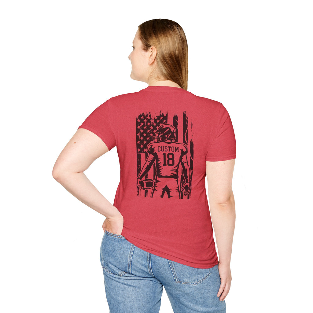 Personalized Football Mom Player Shirt | Custom Name & Number