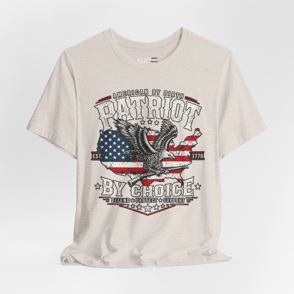 Patriot by Choice Shirt | American Flag Eagle Tee