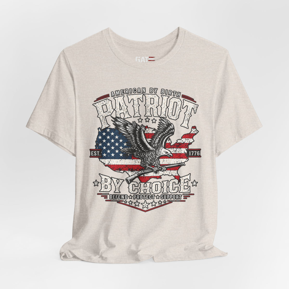 Patriot by Choice Shirt | American Flag Eagle Tee