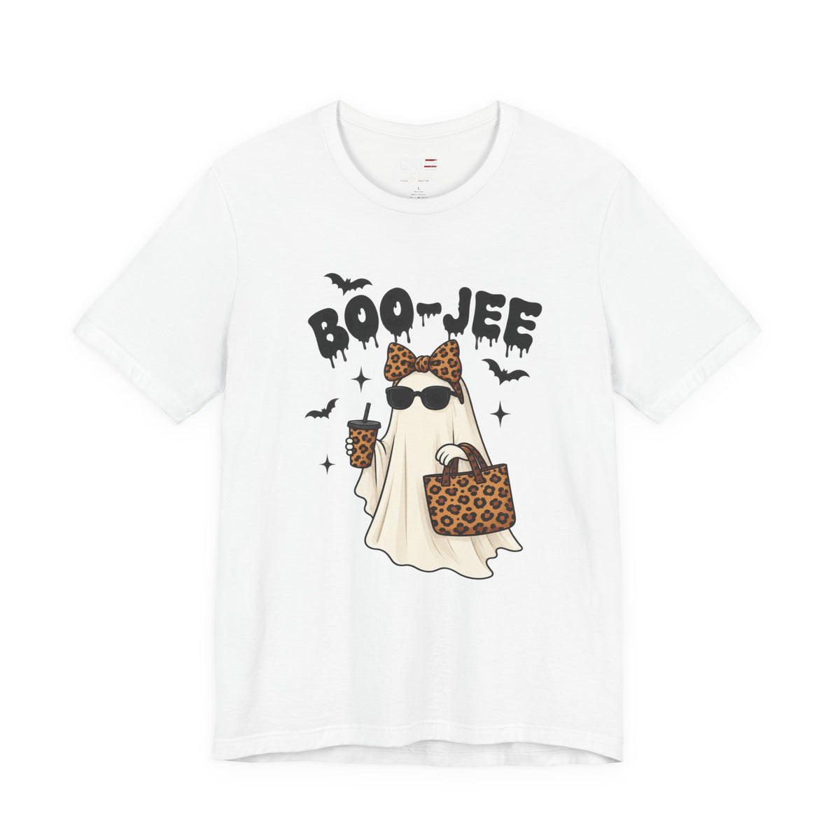 Boo-jee Ghost Shirt | Leopard Halloween Graphic Tee