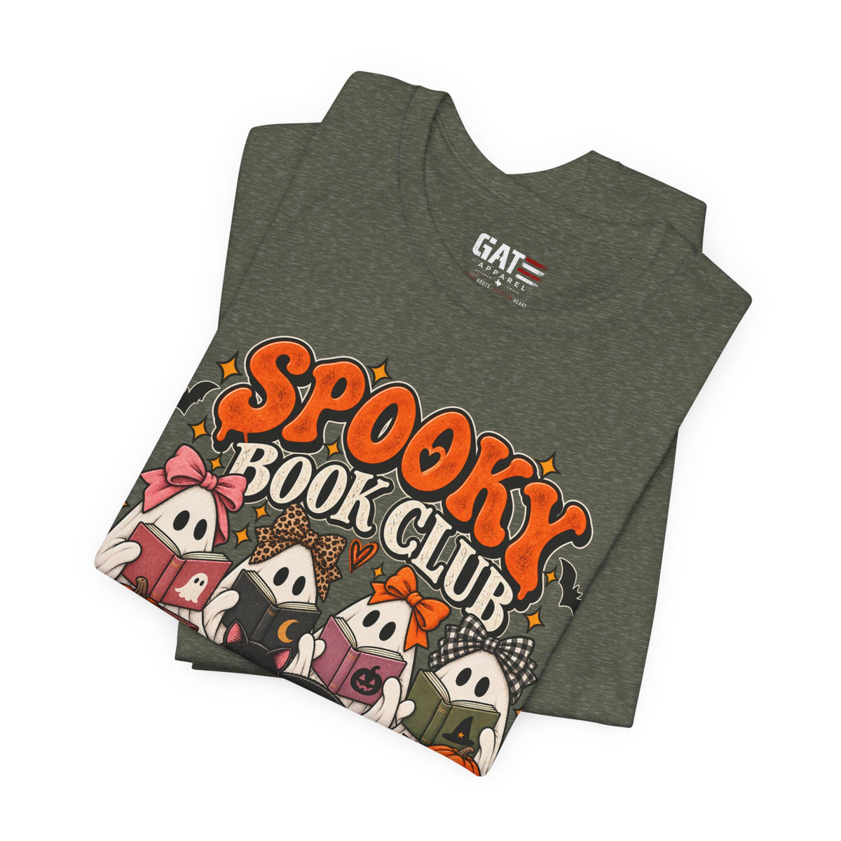 Spooky Book Club Halloween Shirt | Ghost Reading Tee