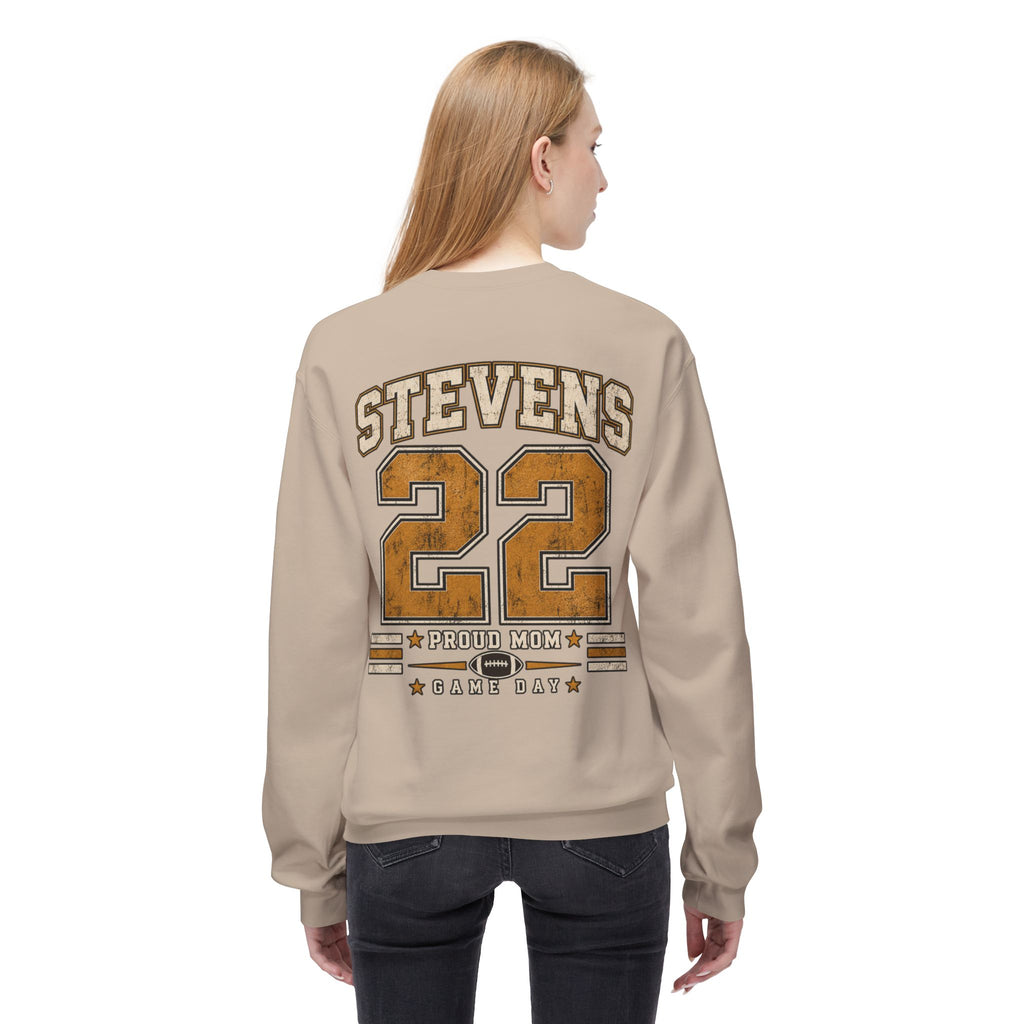 Personalized Football Mom Crewneck Sweatshirt | Custom Player Name & Number