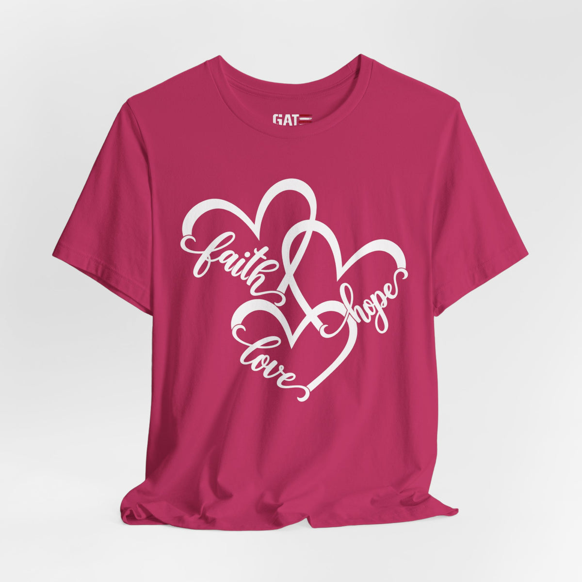 Faith Hope Love Heart T-Shirt — Inspirational Christian Tee