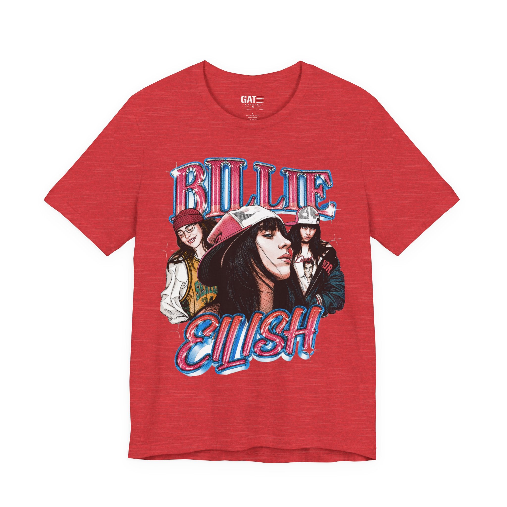 Graphic Tee — Retro Pop Artist Portrait "Billi Eilish"