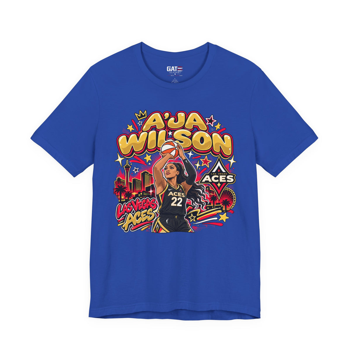 A'ja Wilson Las Vegas Aces Shirt – WNBA Player Graphic Tee product mockup 10