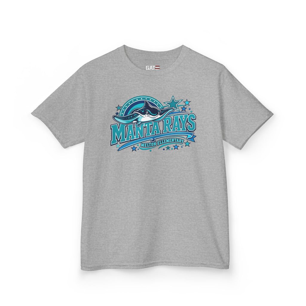 Melton Kids Tee — 'Manta Rays' Ocean Graphic Youth Tee