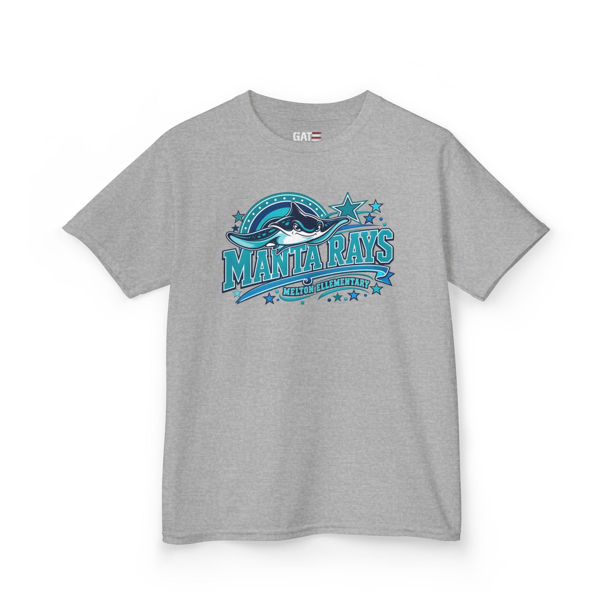 Melton Kids Tee — 'Manta Rays' Ocean Graphic Youth Tee