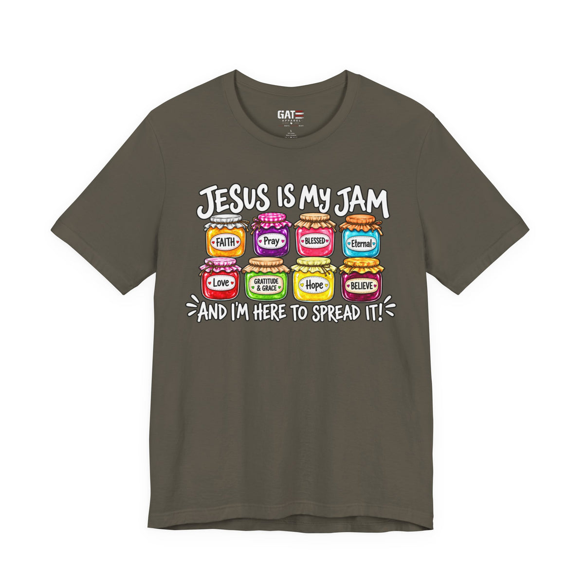 Jesus Is My Jam T-Shirt — Faith Jam Jars Graphic Tee