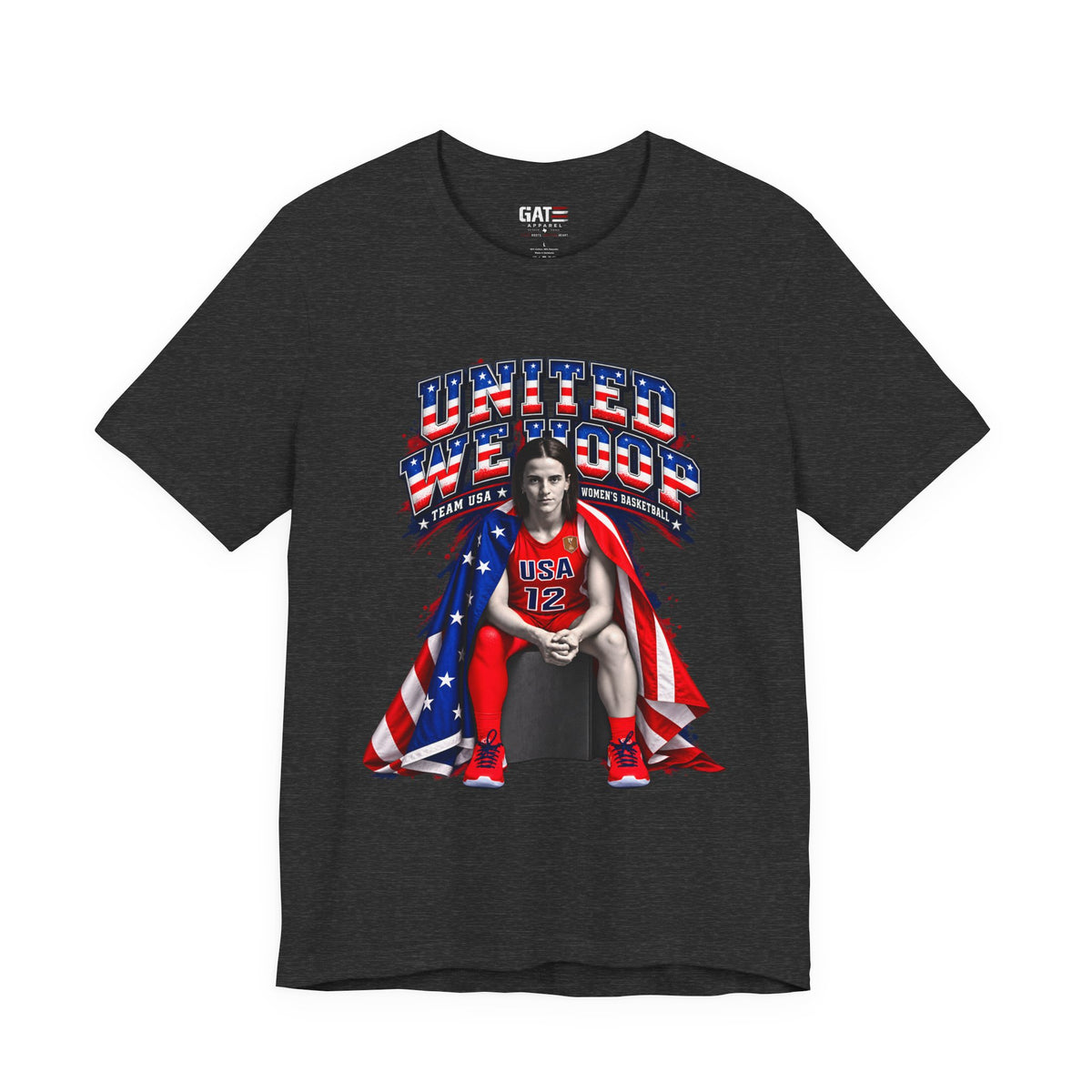 Caitlin Clark Team USA Shirt | WNBA Tee Style 2