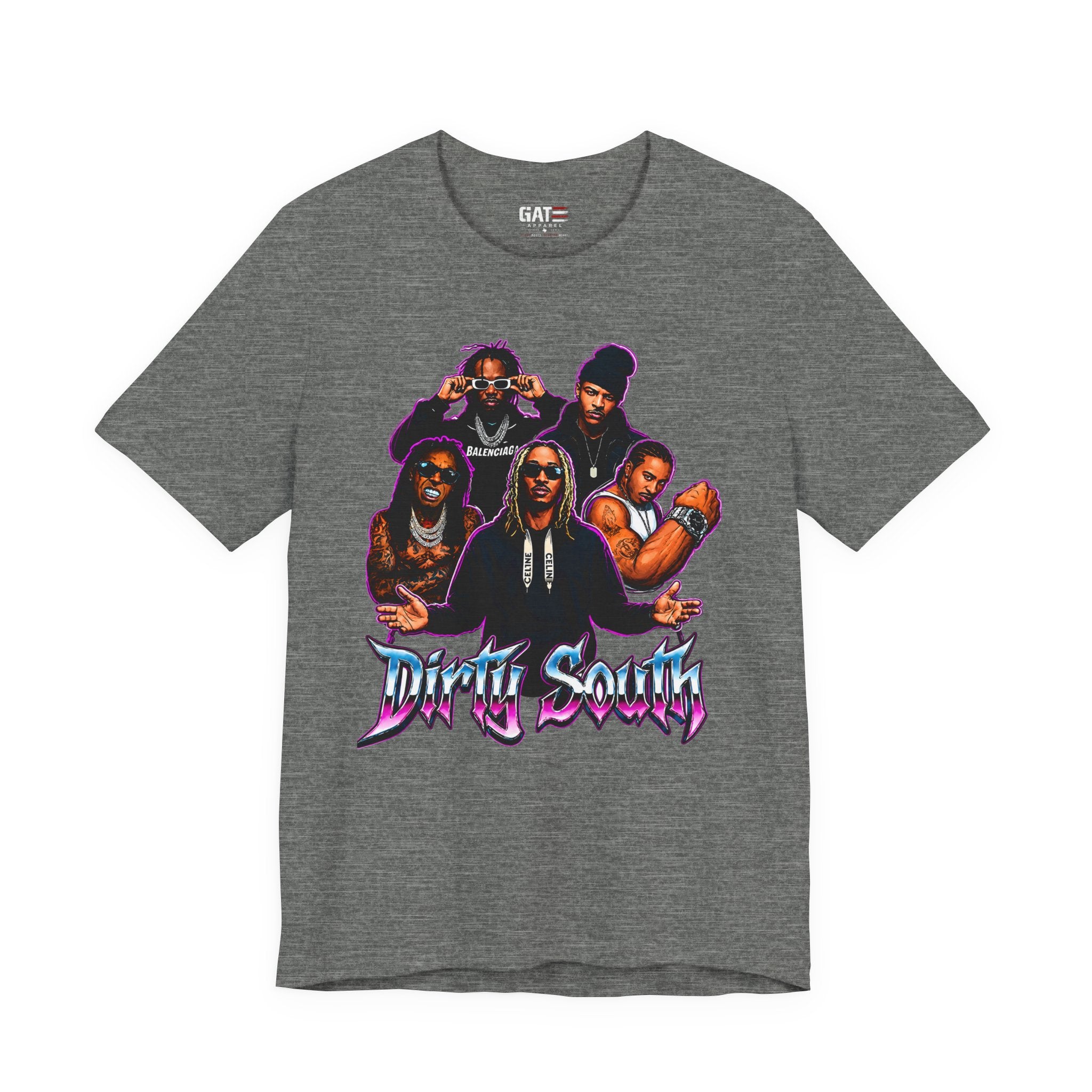 T-Shirt — 'Dripin South' Retro Hip-Hop Crew Graphic Tee