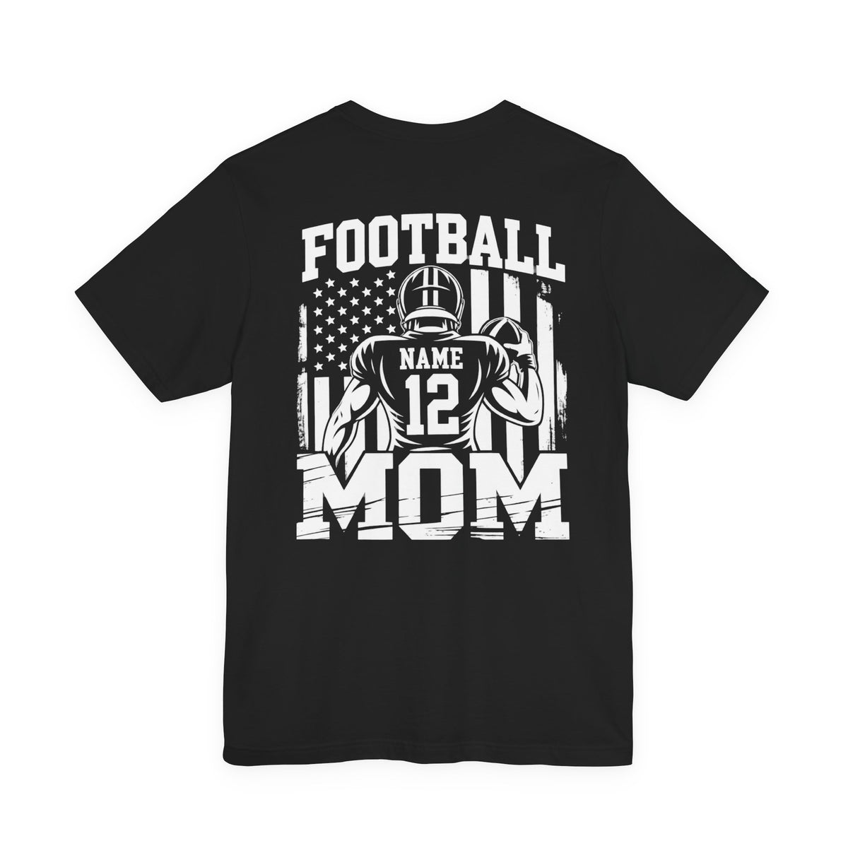 Personalized Football Mom Shirt | Name & Number Tee Style 7