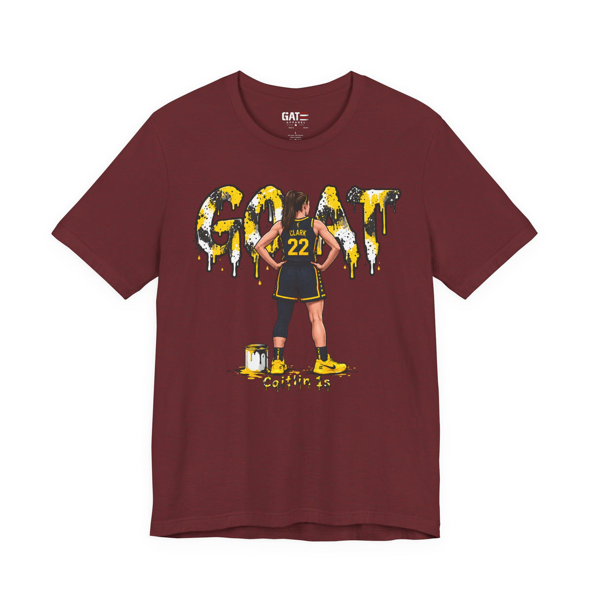 Caitlin Clark Caitlin 1s GOAT Yellow Sneaker Shirt