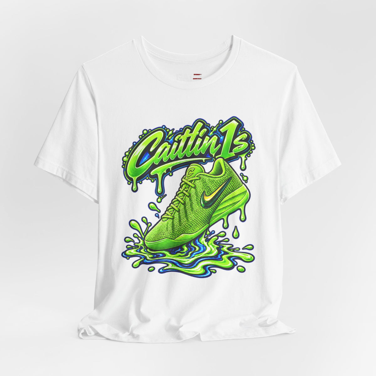 Caitlin Clark Caitlin 1s Electric Green Sneaker Shirt