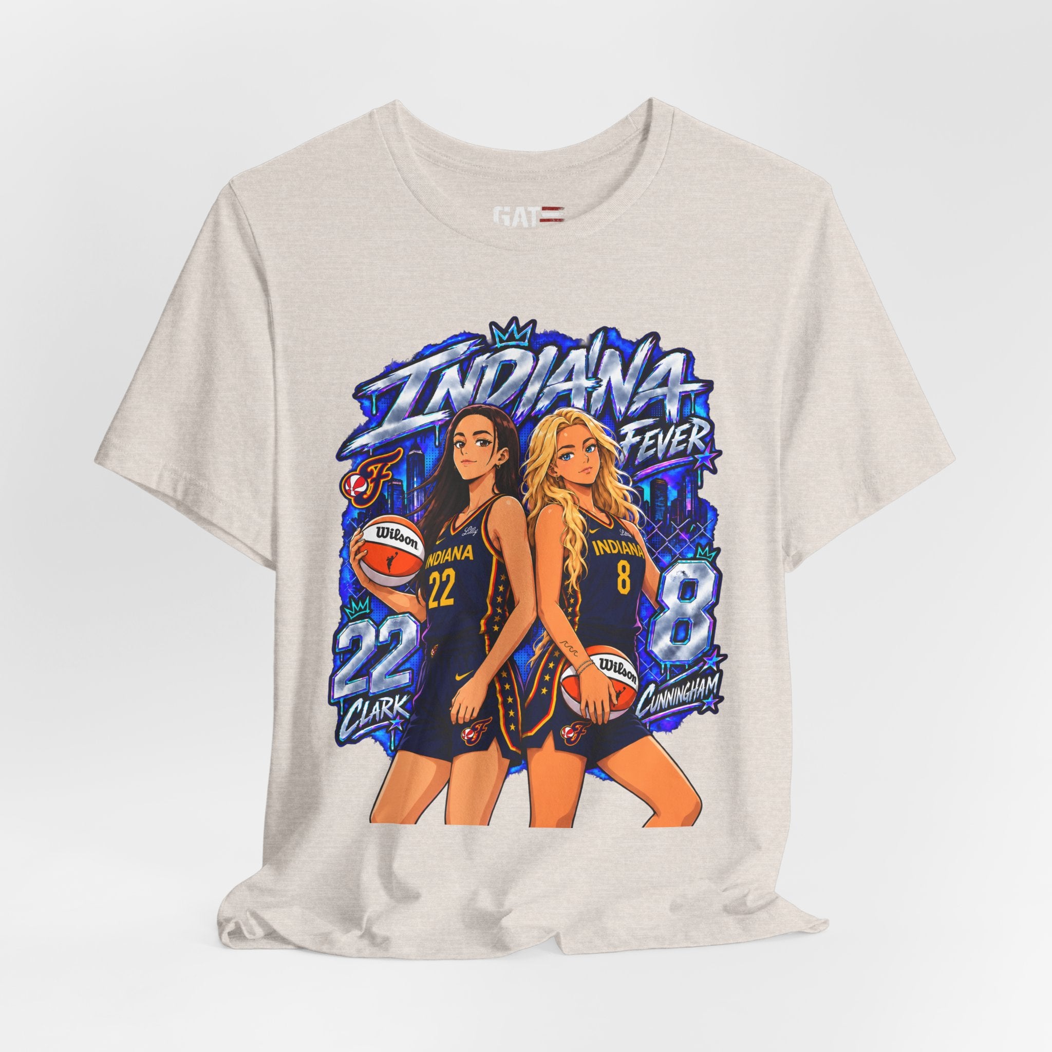 Caitlin Clark Sophie Cunningham Indiana Fever Anime Shirt WNBA Basketball Tee