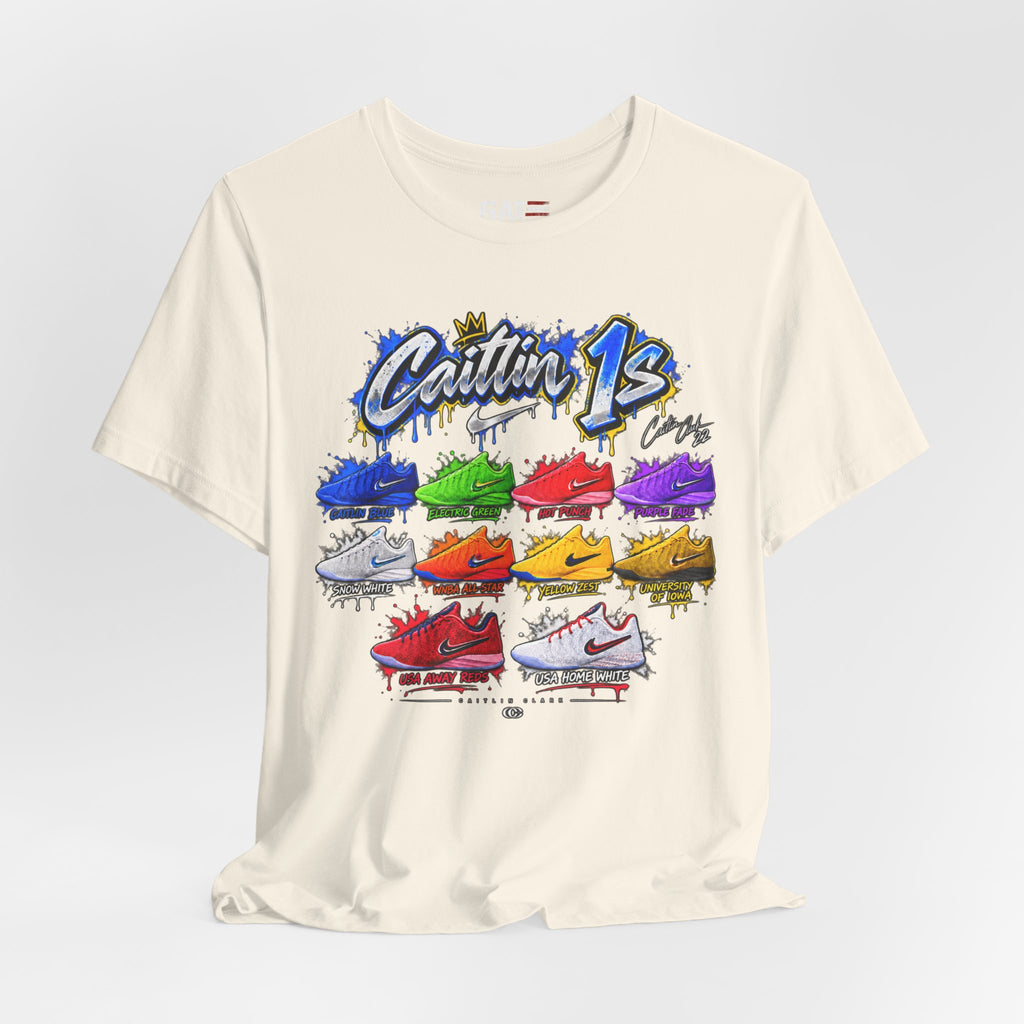 Caitlin Clark Caitlin 1s Sneaker Shirt | Indiana Fever Tee