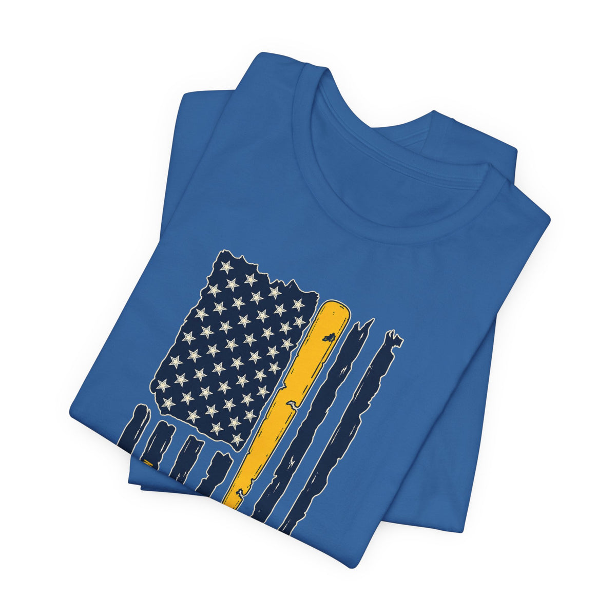 Milwaukee Brewers Brew Crew distressed baseball bat flag T-shirt - alternate product photo 13