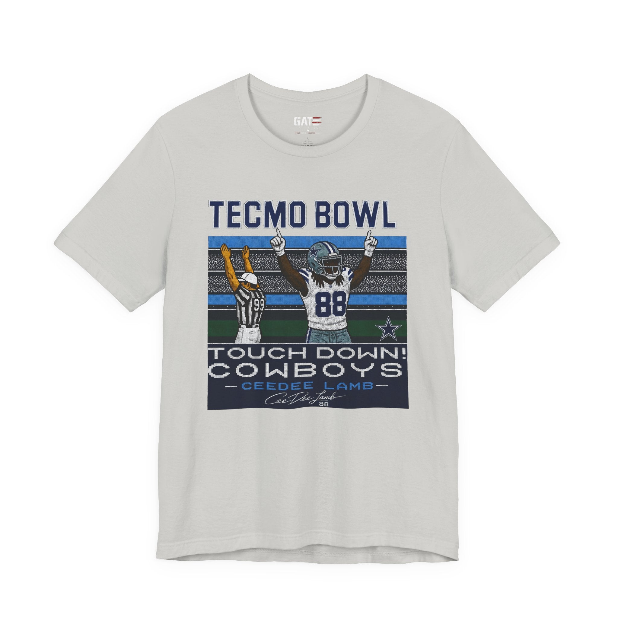 Copy of Retro CeeDee Lamb Shirt, Tecmo Bowl Inspired Cowboys Football Tee, Vintage 8 Bit Gamer Shirt, Touchdown Graphic Tee
