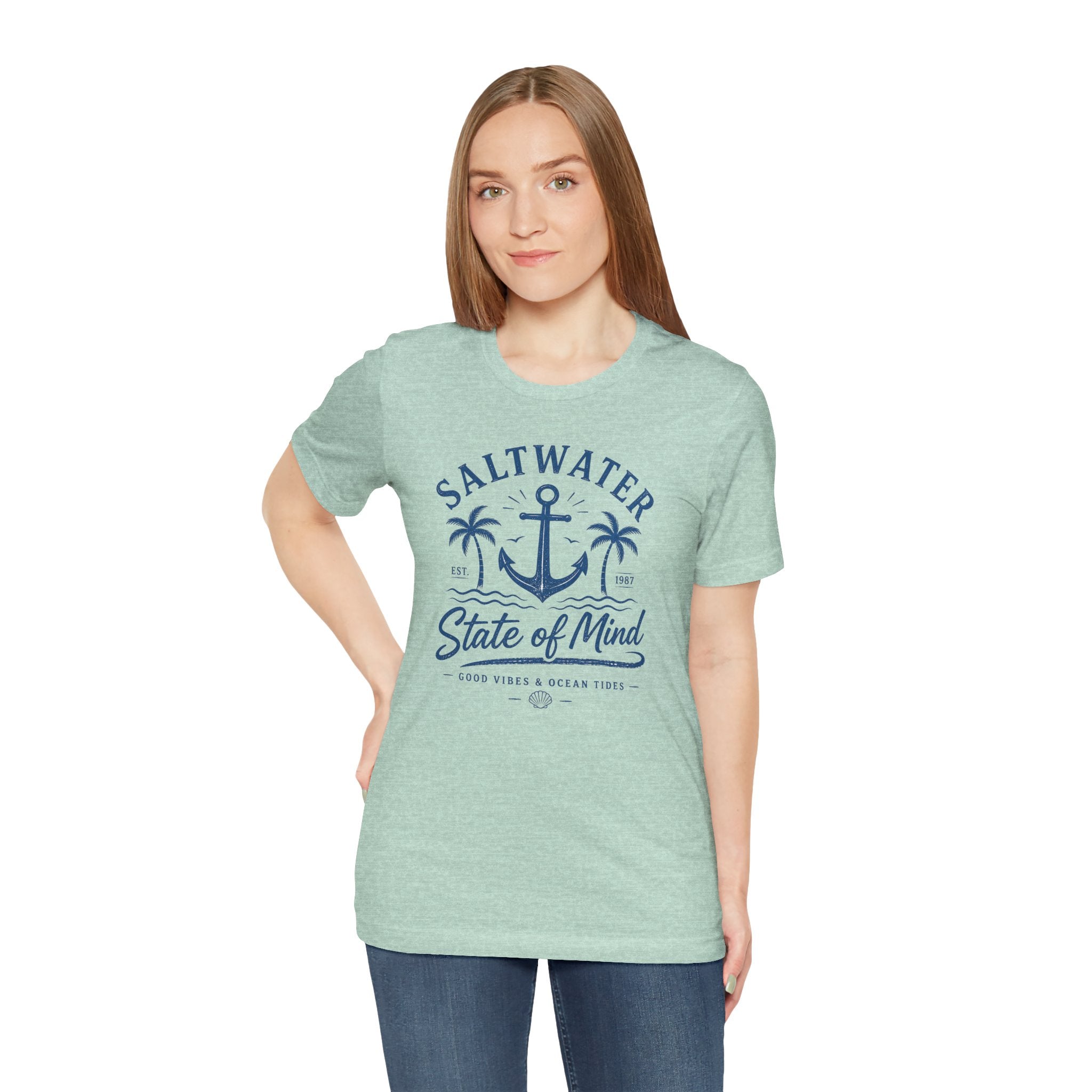 Saltwater State of Mind Tee — Anchor & Palm Beach T‑Shirt