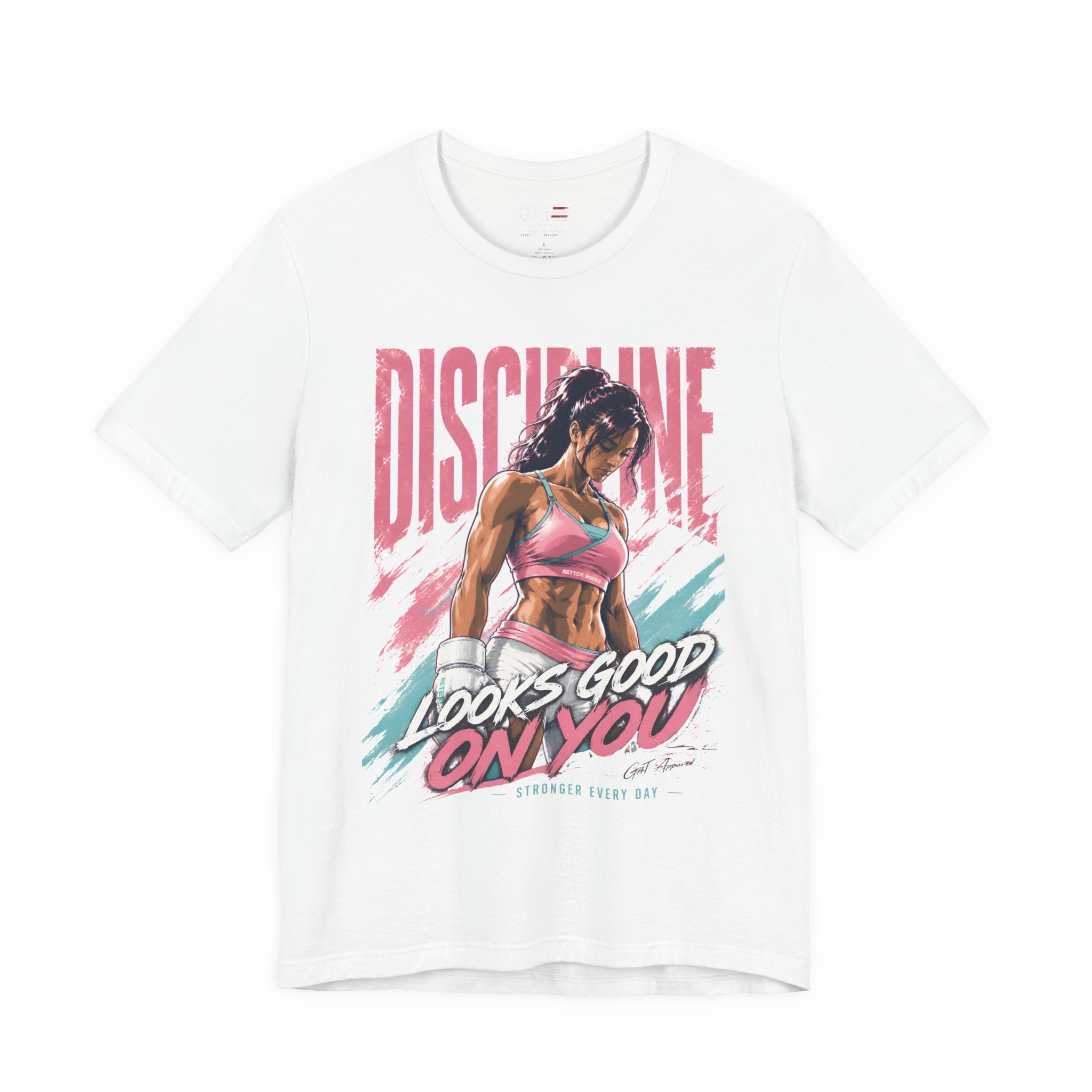 Discipline Looks Good On You Shirt, Women's Gym Shirt, Motivational Workout Tee, Fitness Graphic T Shirt, Cute Gym Apparel, Weightlifting