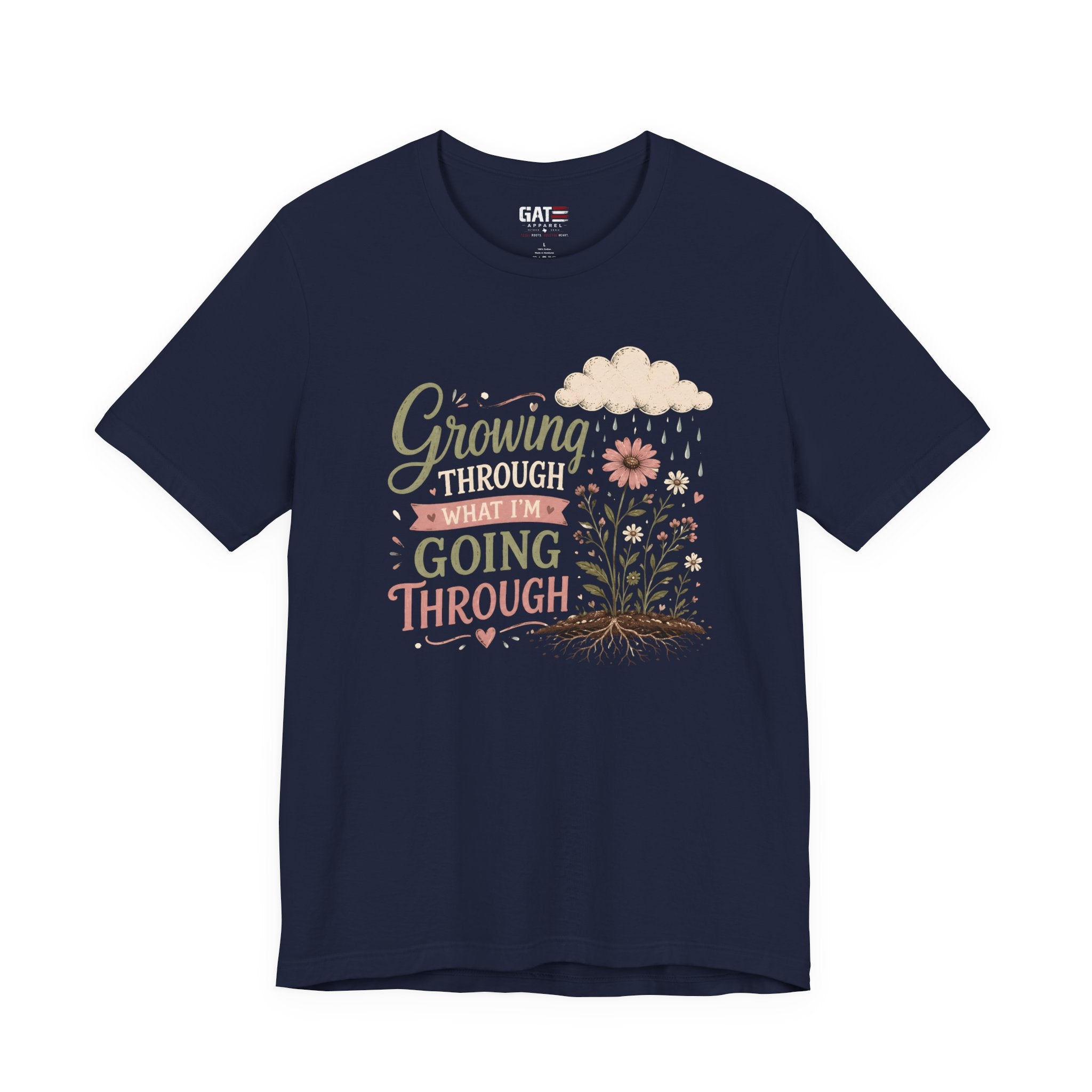 Motivational Christian Shirt for Women, Inspirational Growth Graphic Tee, Faith Encouragement Shirt, Floral Positive Mindset Gift