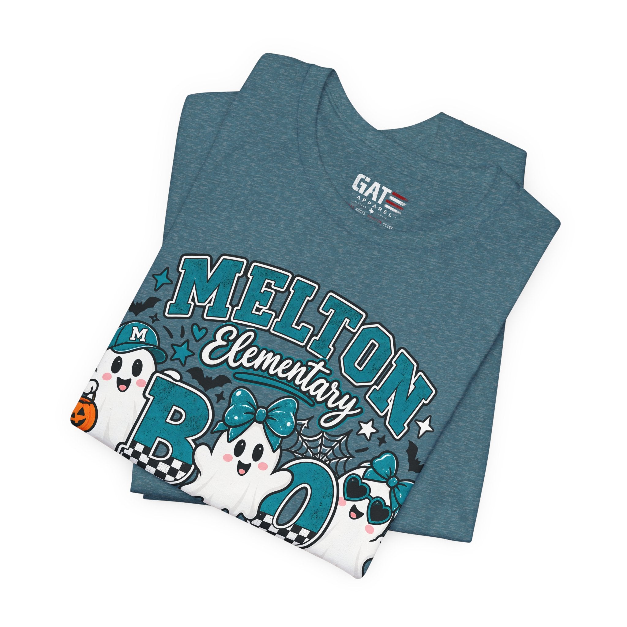Melton Elementary Boo Crew T-Shirt — Cute Halloween Ghost School Tee