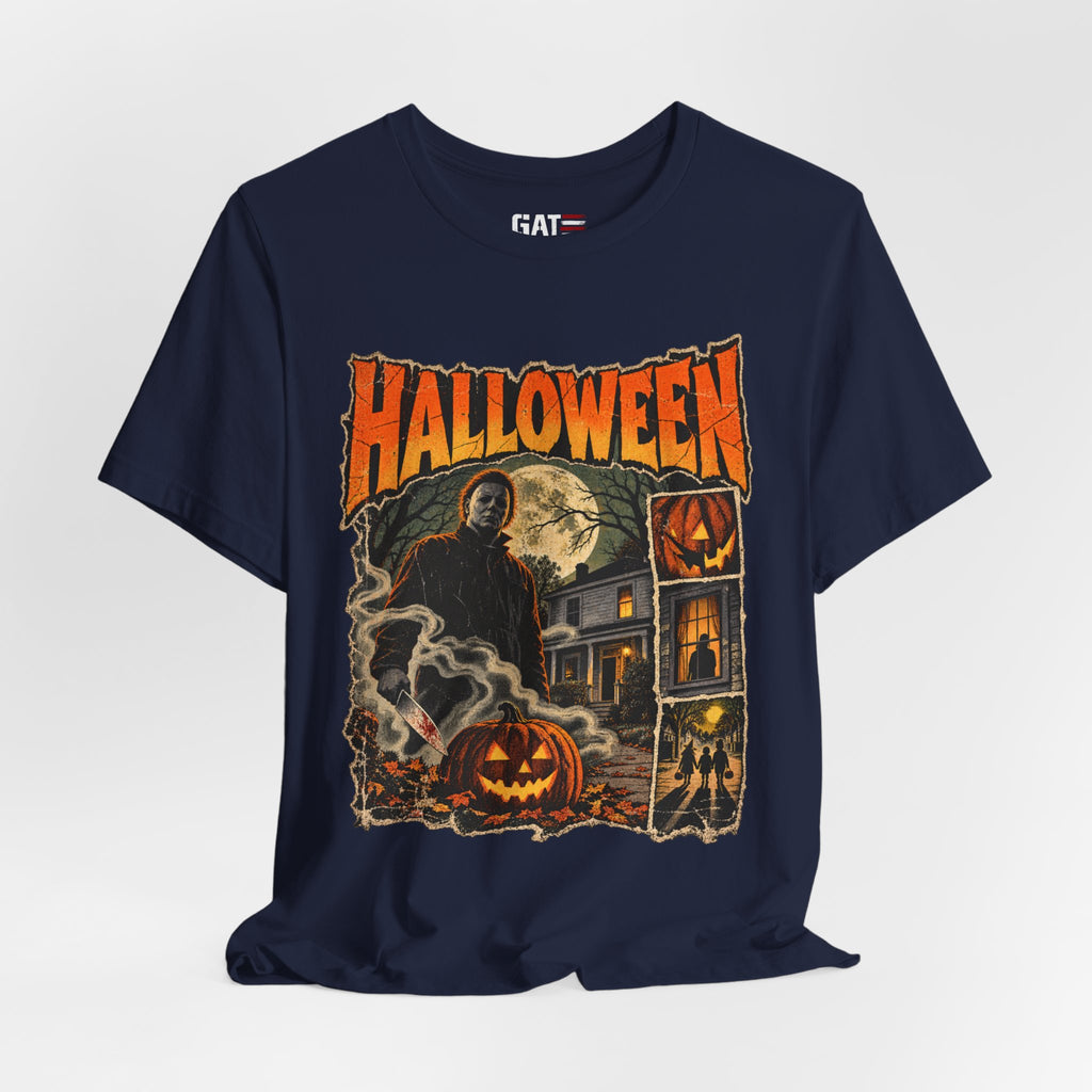 Halloween Haunted House Shirt | Grim Reaper Pumpkin Tee