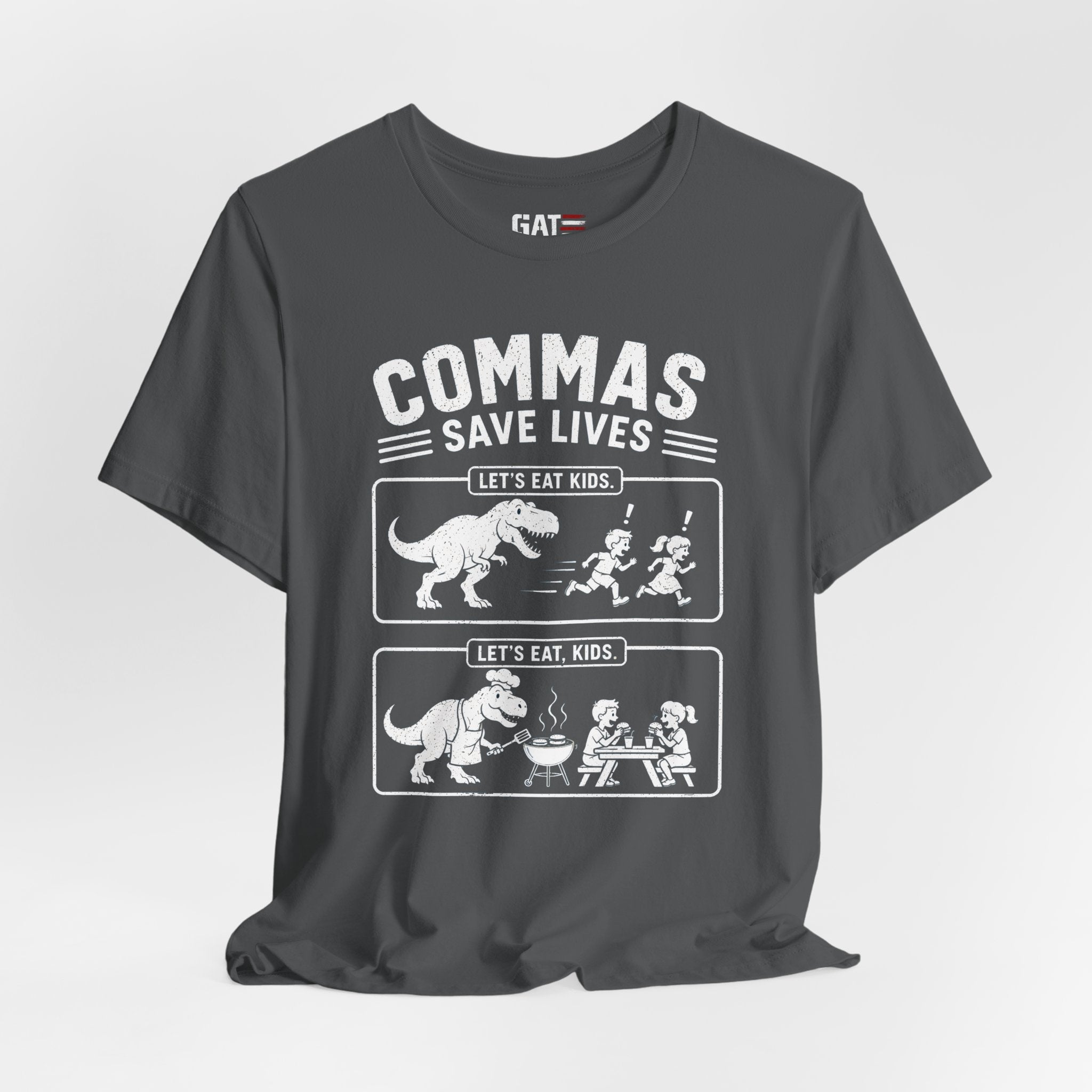 Funny Grammar Shirt, Commas Save Lives Shirt, Let's Eat Kids Tee, English Teacher Shirt, Punctuation Shirt, ELA Teacher Gift, Back to School