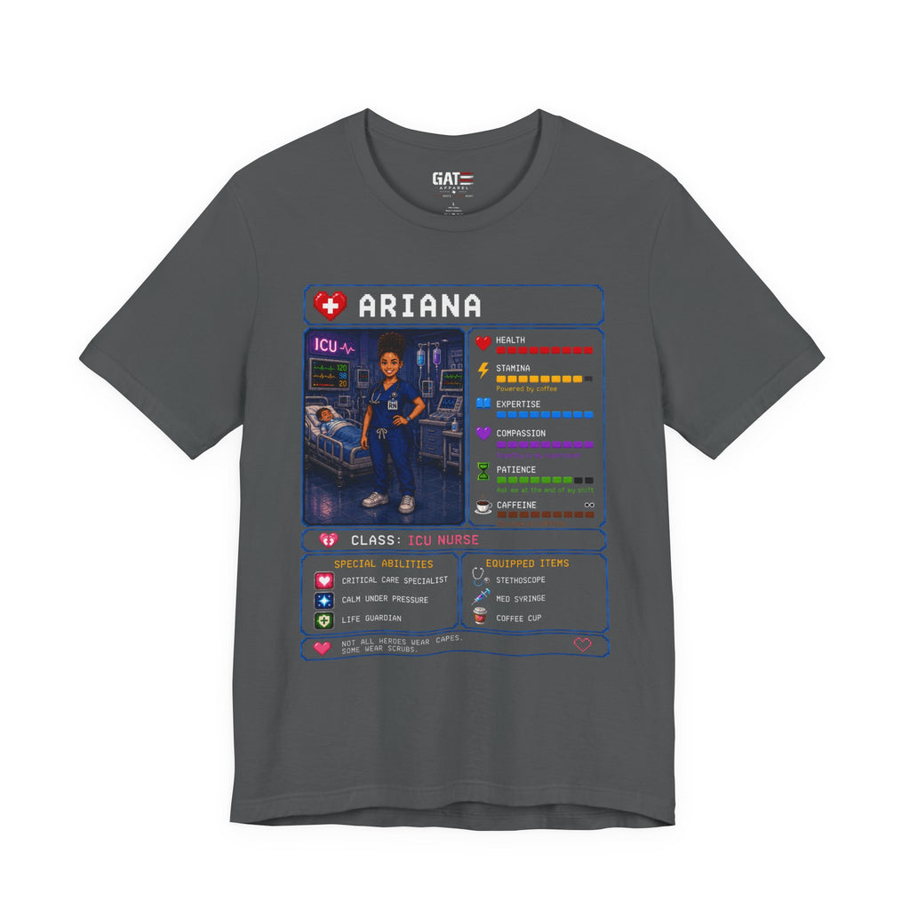 Custom ICU Nurse RPG Character Shirt | Personalized Nurse Gift
