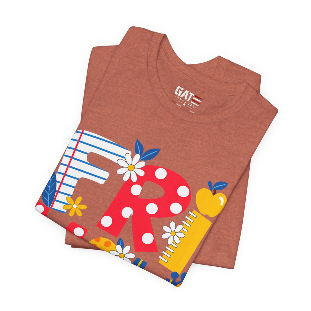 Teacher shirt FRIYAY Floral Tee — Colorful Spring Graphic T‑Shirt