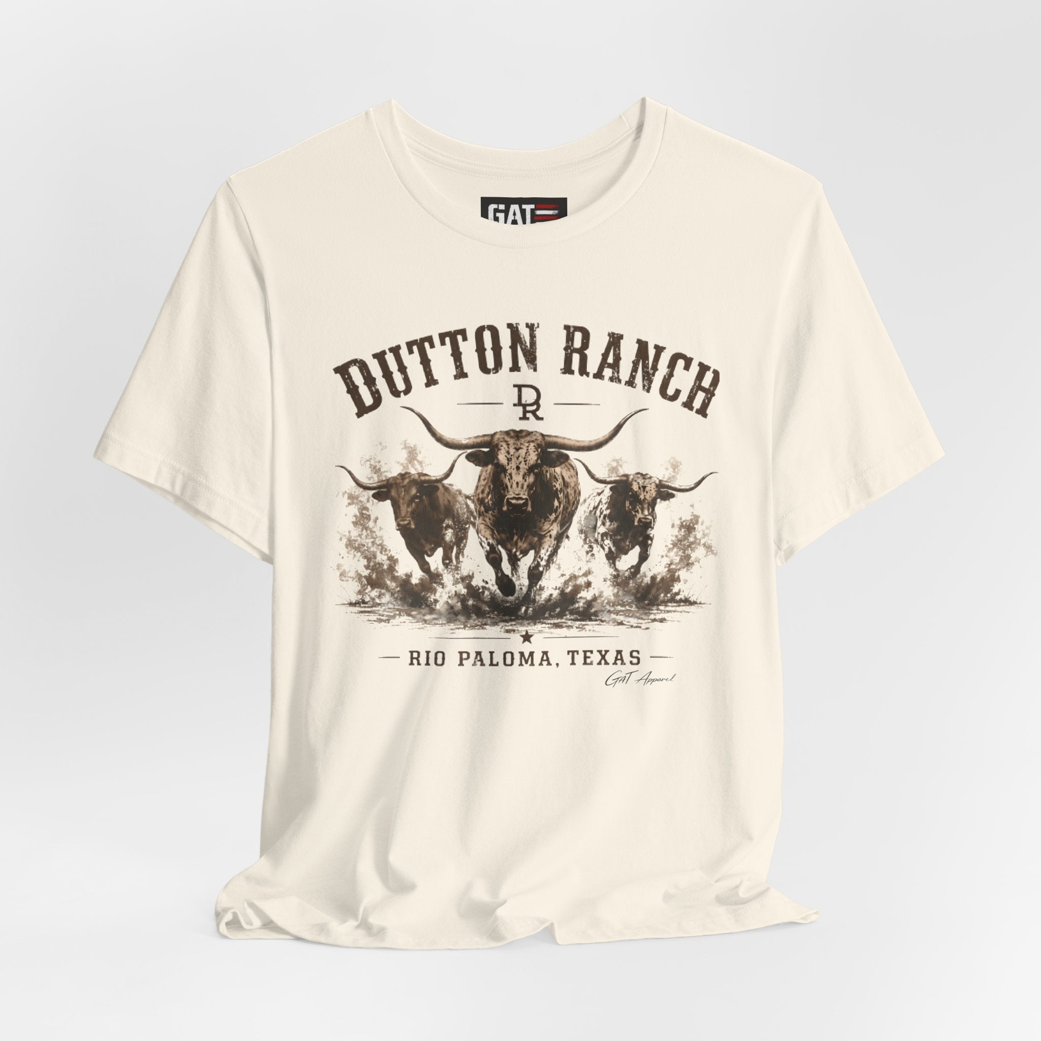 Dutton Ranch Longhorn Shirt, Yellowstone Inspired Western Tee, Cowboy Ranch Graphic T-Shirt, Texas Country Shirt, Rustic Cowgirl Gift