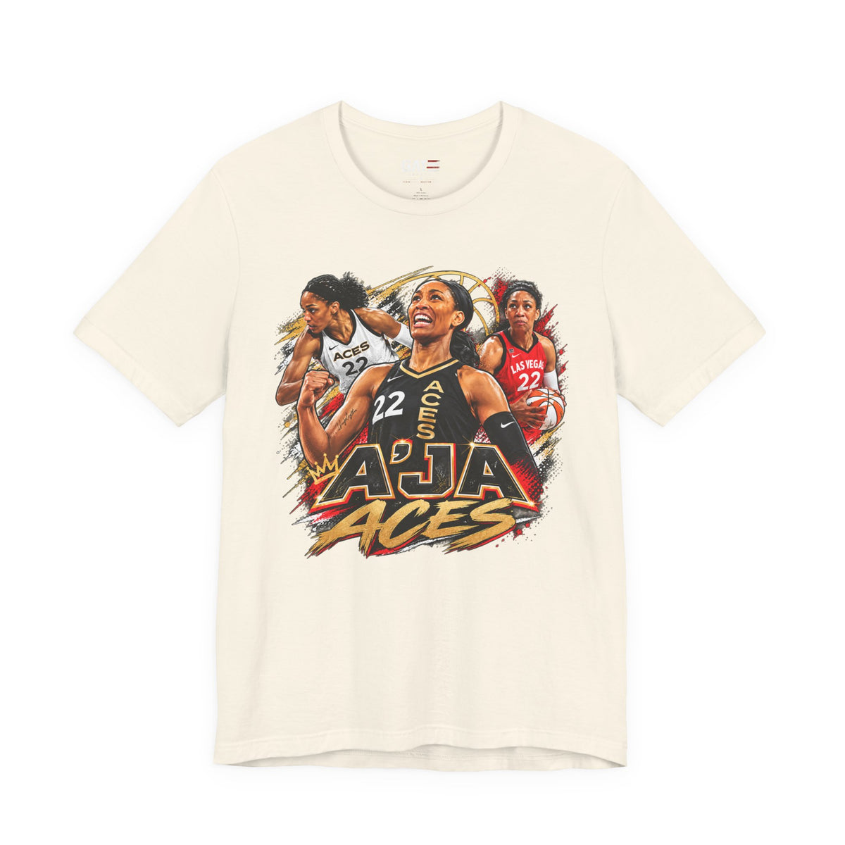 A'ja Wilson Las Vegas Aces Shirt – WNBA Basketball Graphic Tee product mockup 8