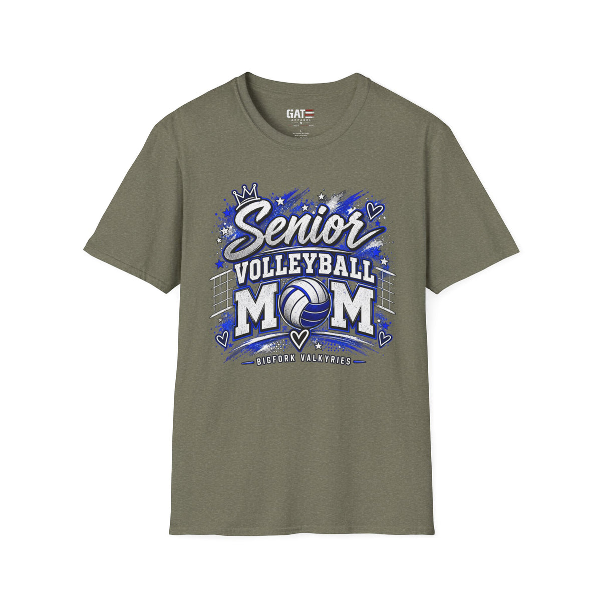 Senior Volleyball Mom Photo Shirt | Custom Team & Number