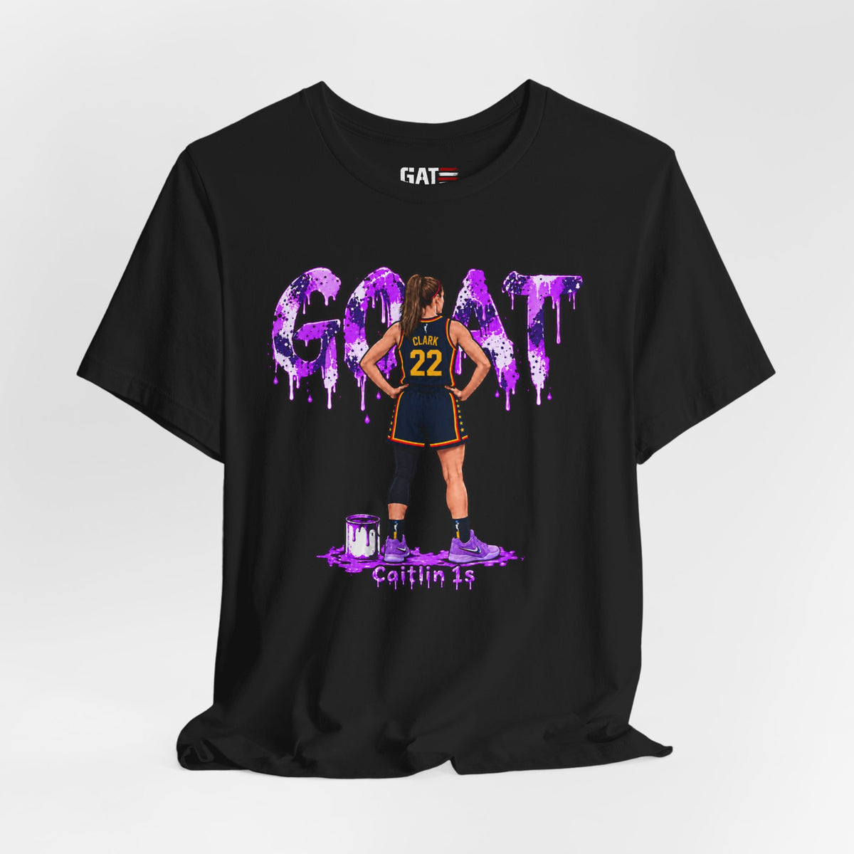 Caitlin Clark Caitlin 1s GOAT Purple Fade Sneaker Shirt